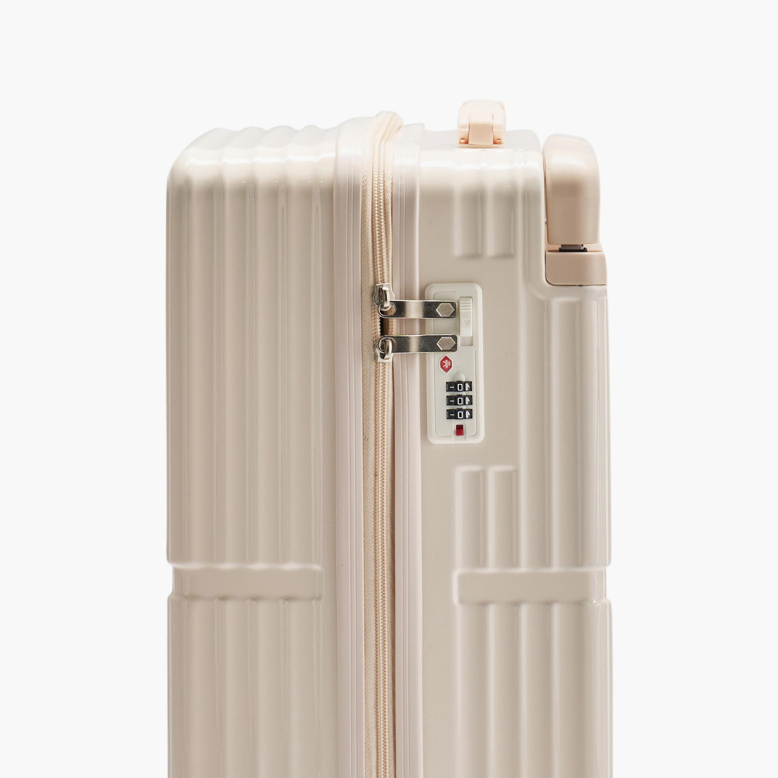 LIMRA 56 CM Small Cabin Polycarbonate with Combination Lock ABS Hard Sided 4-Wheeler Spinner Luggage with Combination Lock-travel-luggagesandbags-luggage-image-7