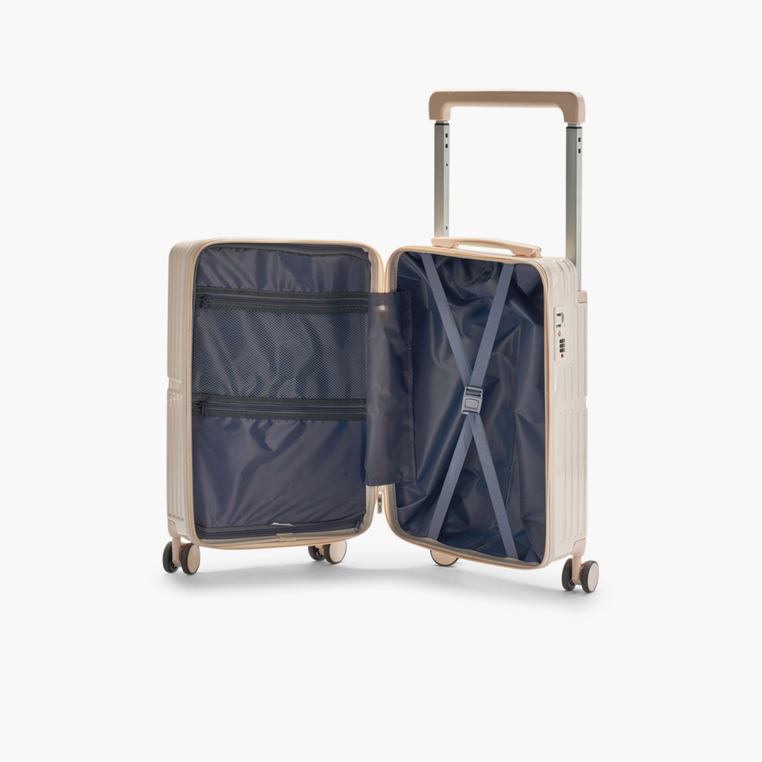 LIMRA 56 CM Small Cabin Polycarbonate with Combination Lock ABS Hard Sided 4-Wheeler Spinner Luggage with Combination Lock-travel-luggagesandbags-luggage-image-9