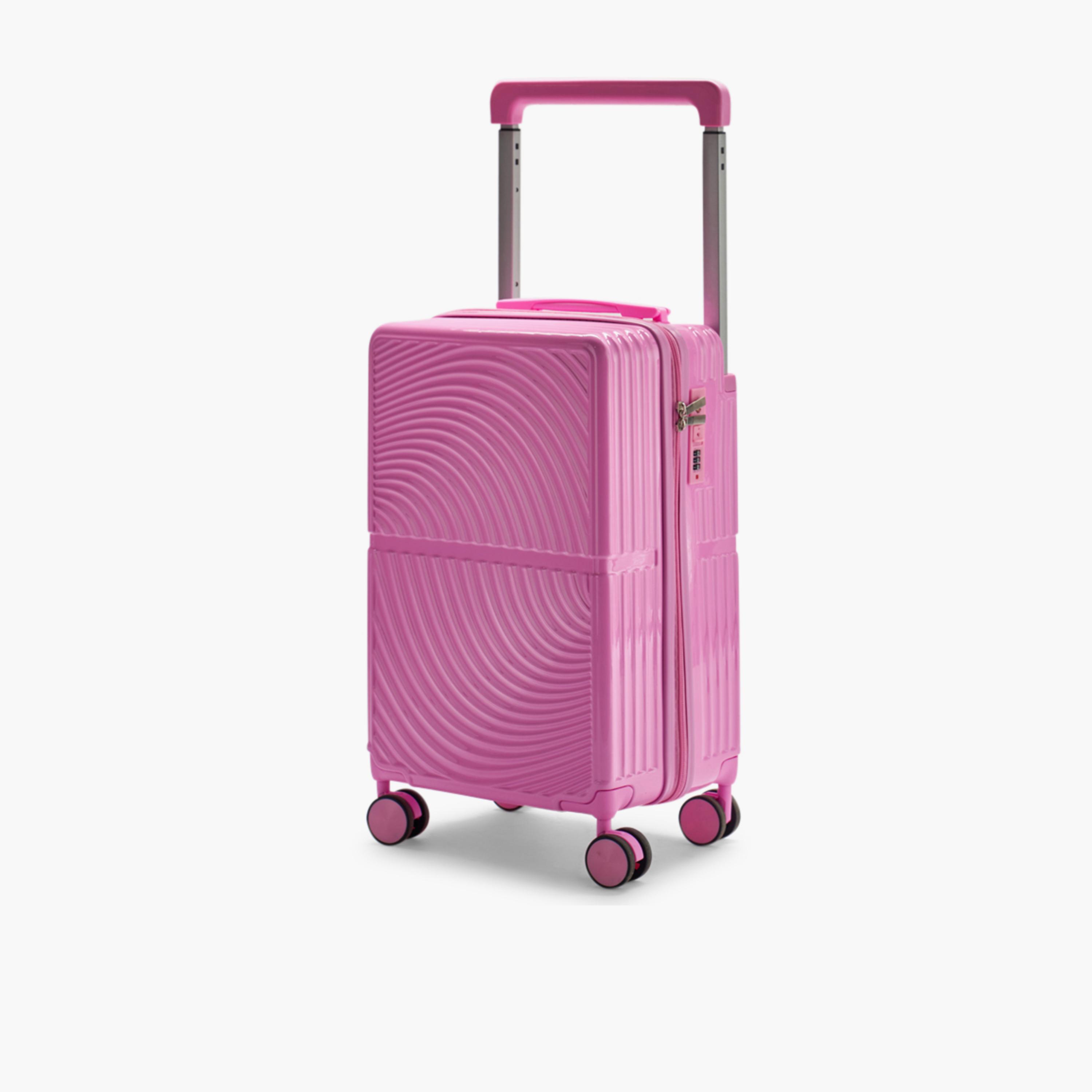 LIMRA 56 CM Small Cabin Polycarbonate with Combination Lock ABS Hard Sided 4-Wheeler Spinner Luggage with Combination Lock-travel-luggagesandbags-luggage-image-1