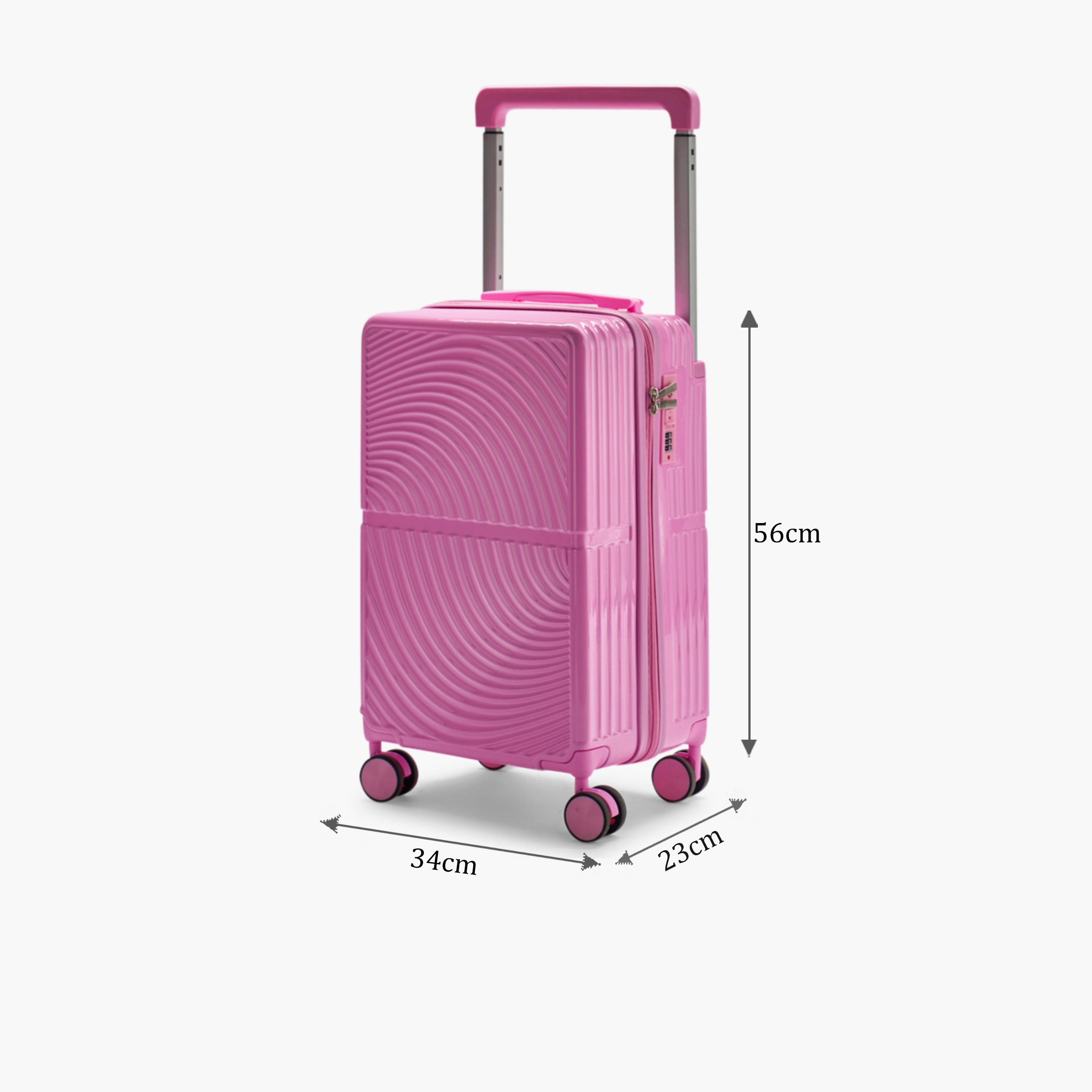 LIMRA 56 CM Small Cabin Polycarbonate with Combination Lock ABS Hard Sided 4-Wheeler Spinner Luggage with Combination Lock-travel-luggagesandbags-luggage-image-2