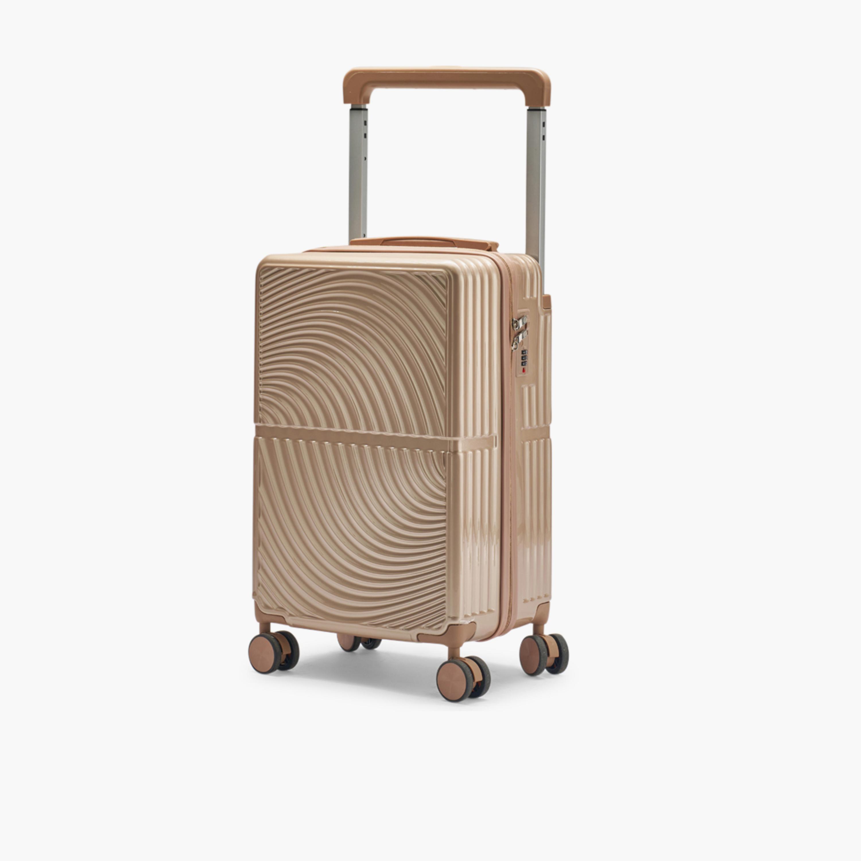 LIMRA 56 CM Small Cabin Polycarbonate with Combination Lock ABS Hard Sided 4-Wheeler Spinner Luggage with Combination Lock-travel-luggagesandbags-luggage-image-1