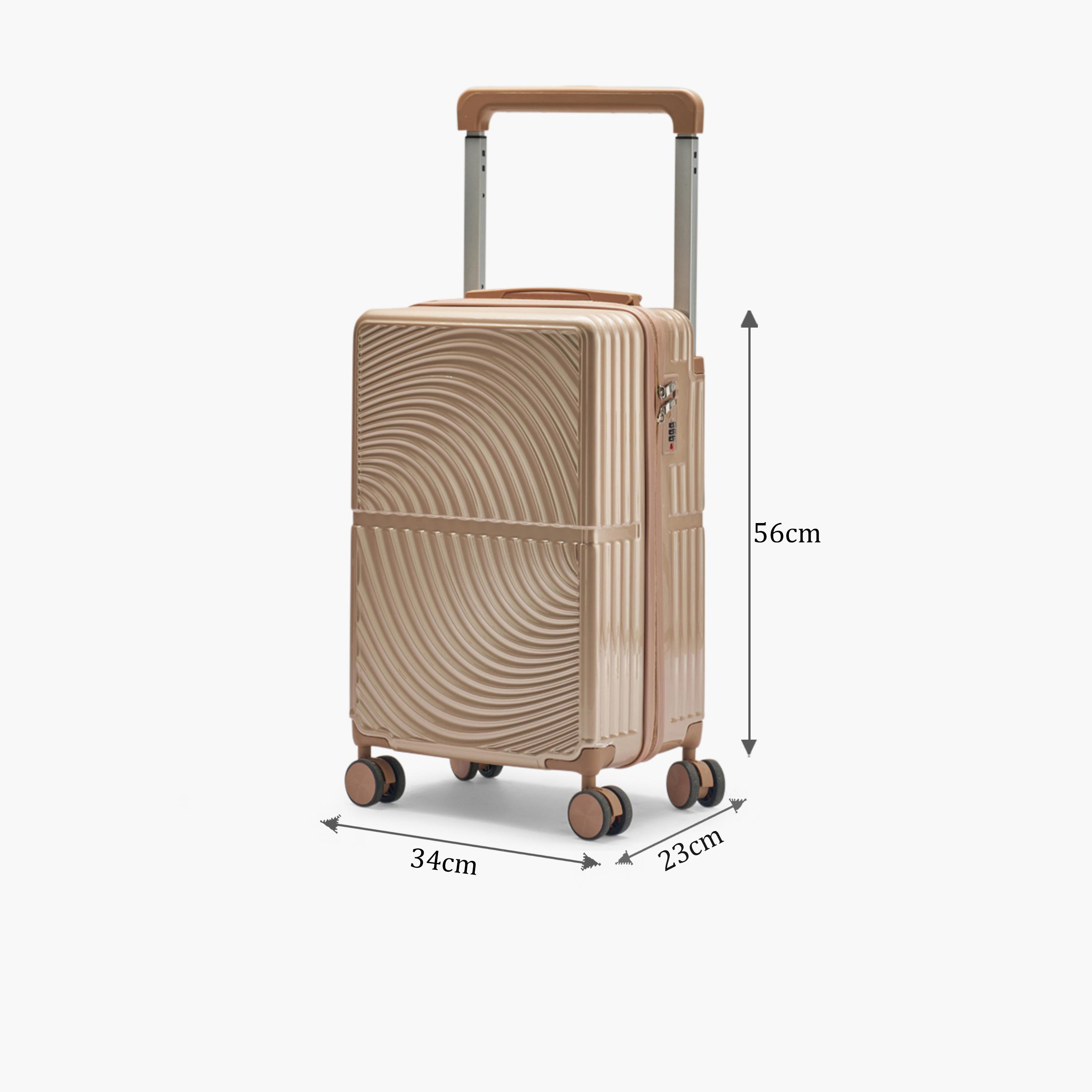 LIMRA 56 CM Small Cabin Polycarbonate with Combination Lock ABS Hard Sided 4-Wheeler Spinner Luggage with Combination Lock-travel-luggagesandbags-luggage-image-2