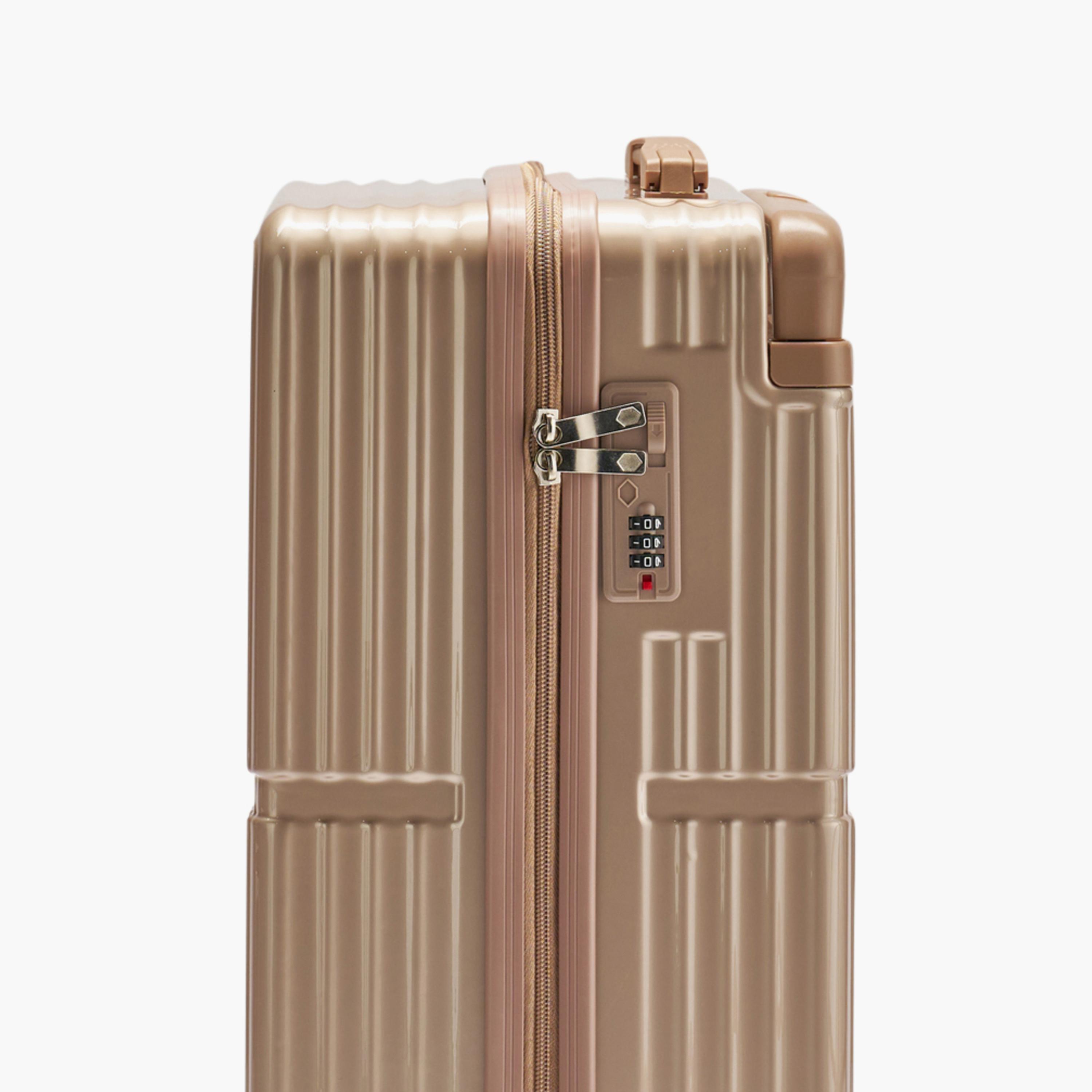 LIMRA 56 CM Small Cabin Polycarbonate with Combination Lock ABS Hard Sided 4-Wheeler Spinner Luggage with Combination Lock-travel-luggagesandbags-luggage-image-7