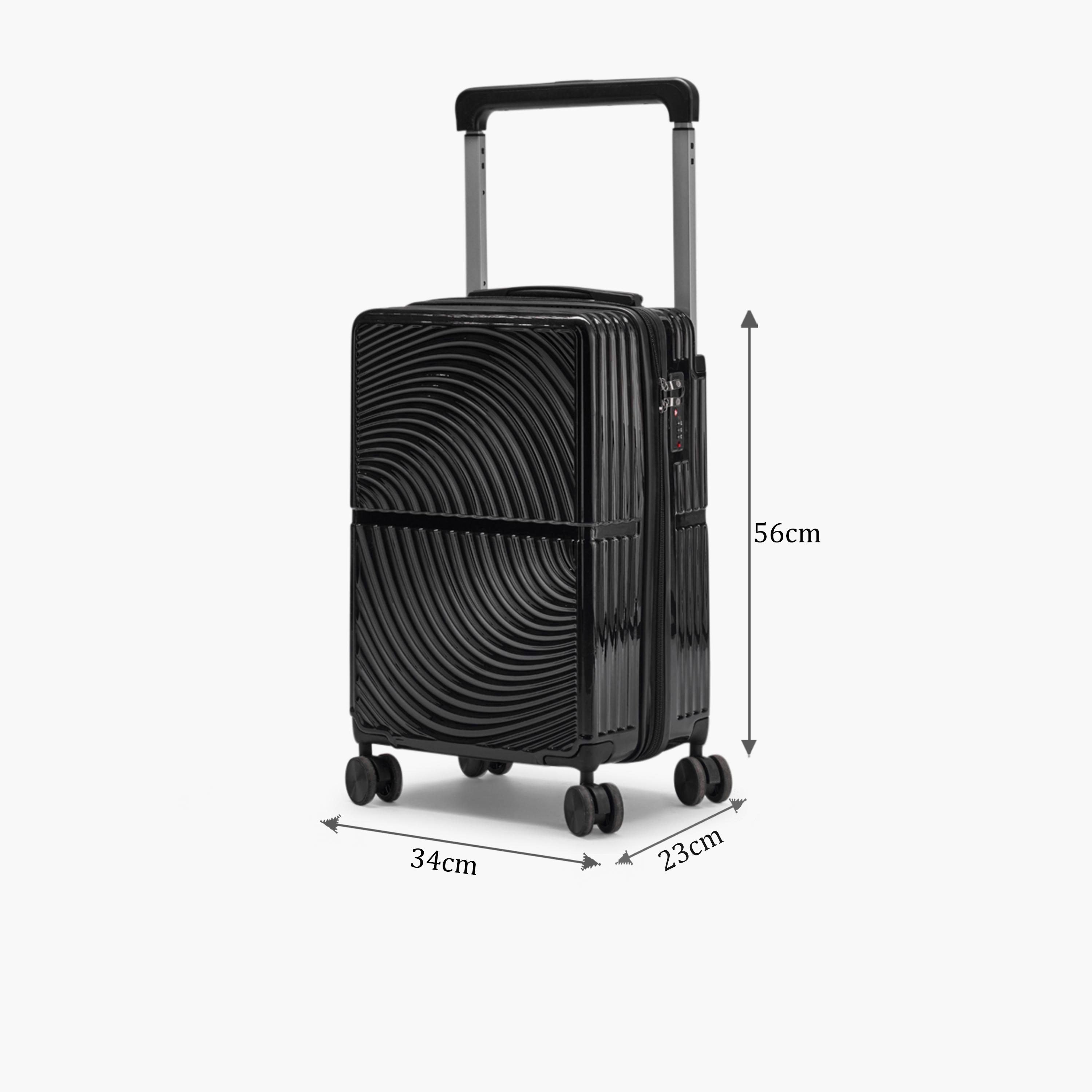 LIMRA 56 CM Small Cabin Polycarbonate with Combination Lock ABS Hard Sided 4-Wheeler Spinner Luggage with Combination Lock-travel-luggagesandbags-luggage-image-2