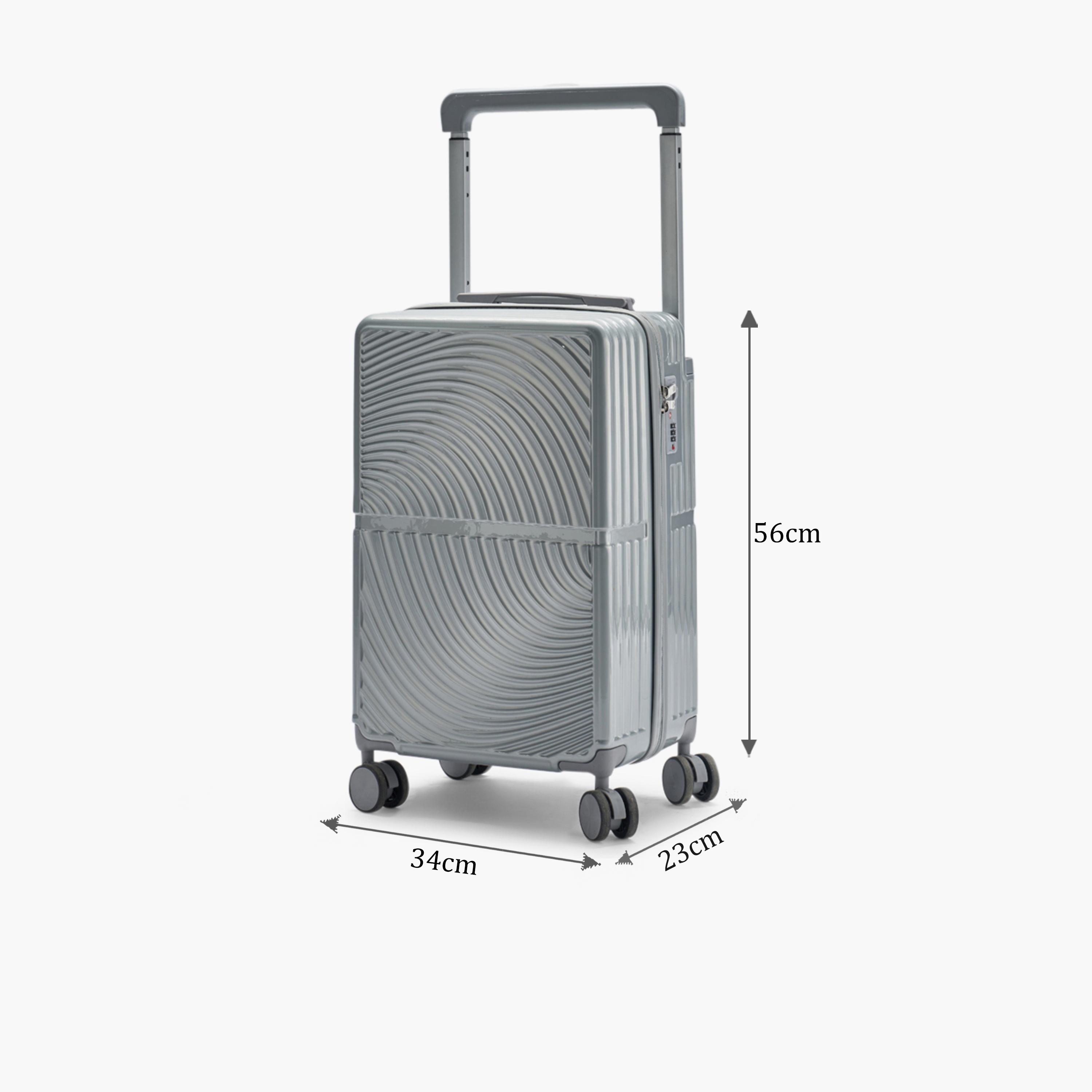 LIMRA 56 CM Small Cabin Polycarbonate with Combination Lock ABS Hard Sided 4-Wheeler Spinner Luggage with Combination Lock-travel-luggagesandbags-luggage-image-2