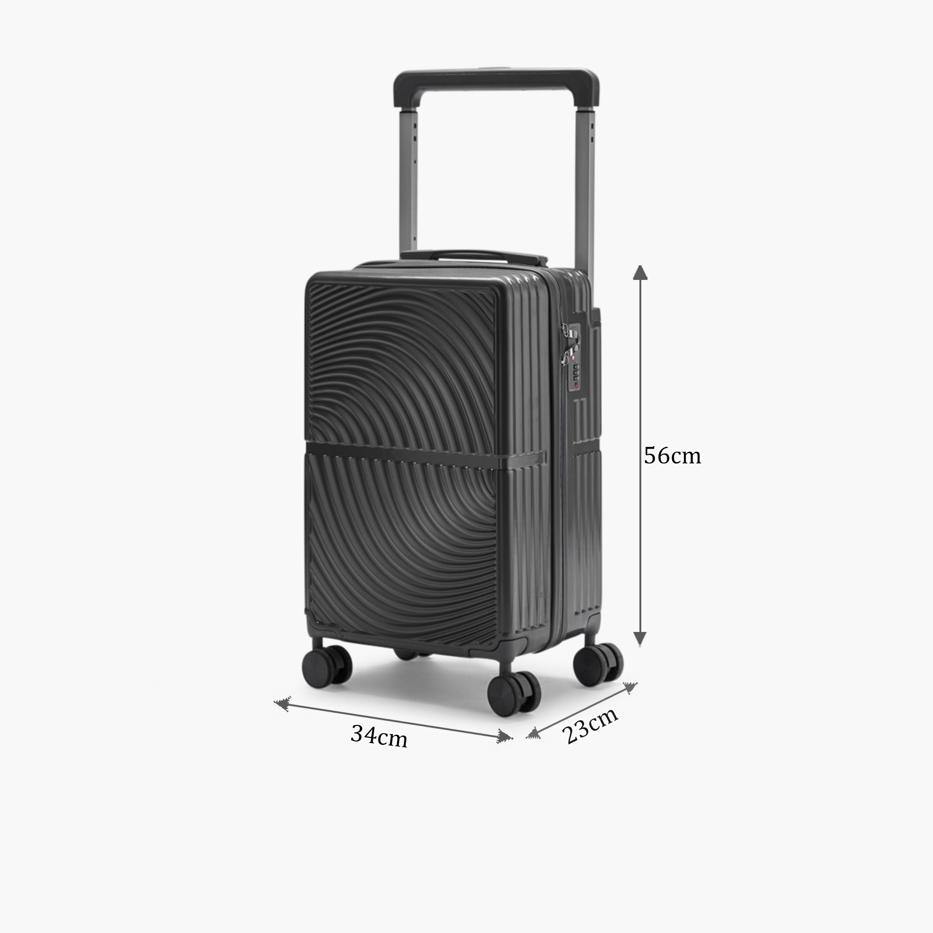 LIMRA 56 CM Small Cabin Polycarbonate with Combination Lock ABS Hard Sided 4-Wheeler Spinner Luggage with Combination Lock-travel-luggagesandbags-luggage-image-2