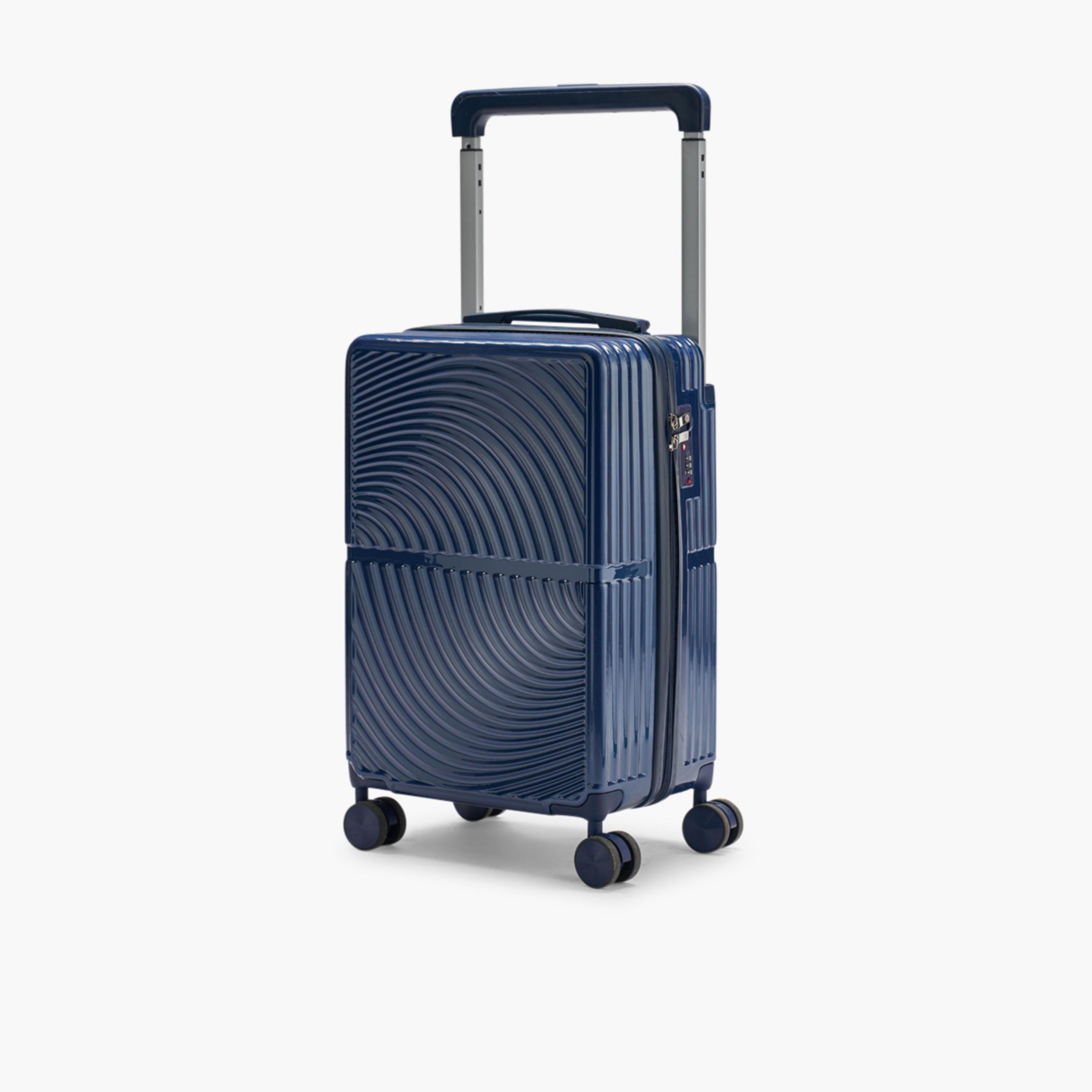 LIMRA 56 CM Small Cabin Polycarbonate with Combination Lock ABS Hard Sided 4-Wheeler Spinner Luggage with Combination Lock-travel-luggagesandbags-luggage-image-1