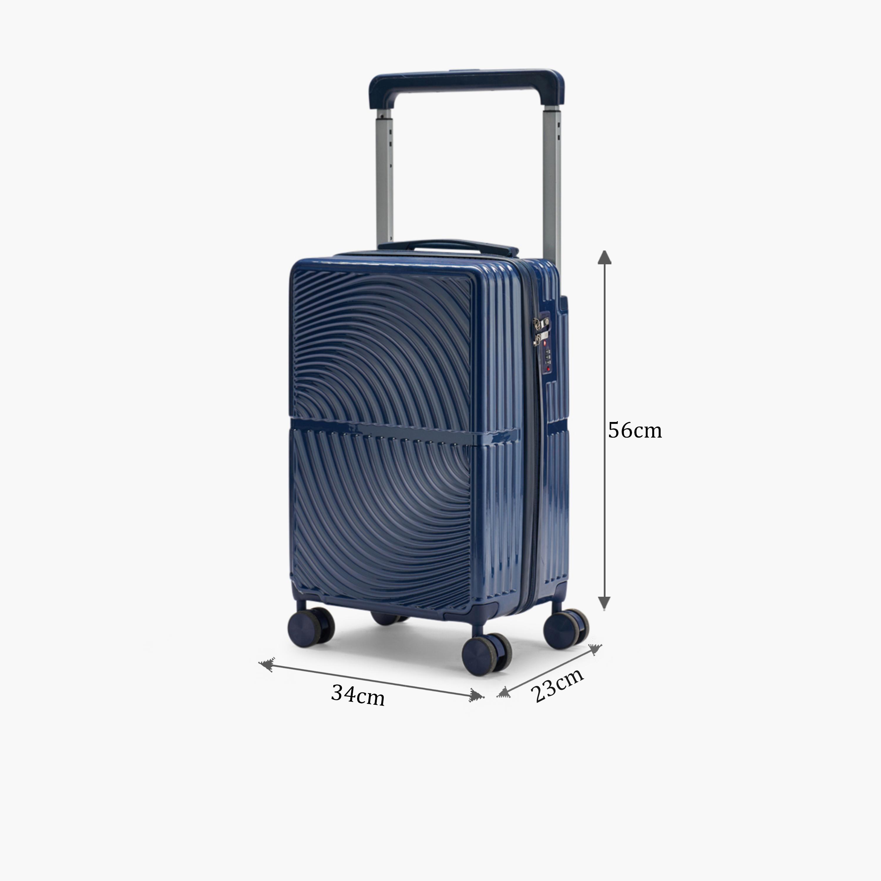 LIMRA 56 CM Small Cabin Polycarbonate with Combination Lock ABS Hard Sided 4-Wheeler Spinner Luggage with Combination Lock-travel-luggagesandbags-luggage-image-2