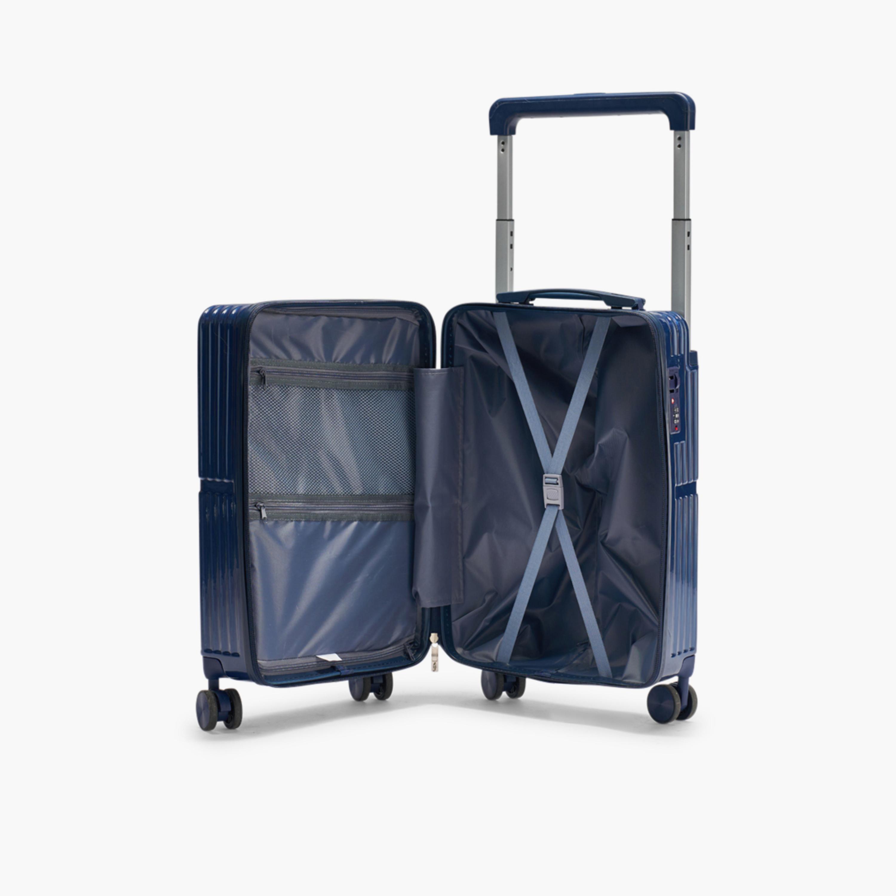 LIMRA 56 CM Small Cabin Polycarbonate with Combination Lock ABS Hard Sided 4-Wheeler Spinner Luggage with Combination Lock-travel-luggagesandbags-luggage-image-9