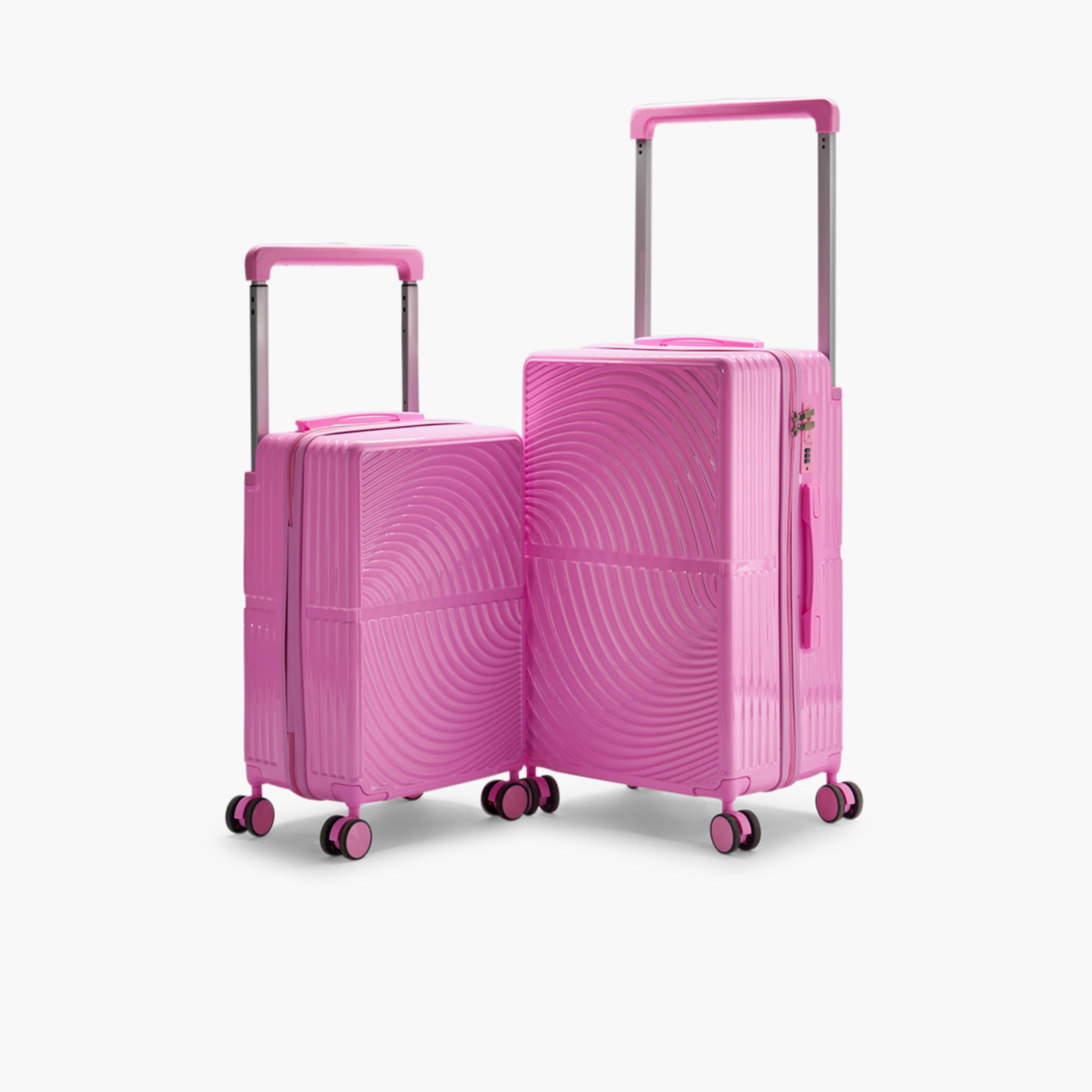 LIMRA Set of 2 Polycarbonate with Combination Lock ABS Hard Sided 4-Wheeler Spinner Luggage with Combination Lock-travel-luggagesandbags-luggage-image-1