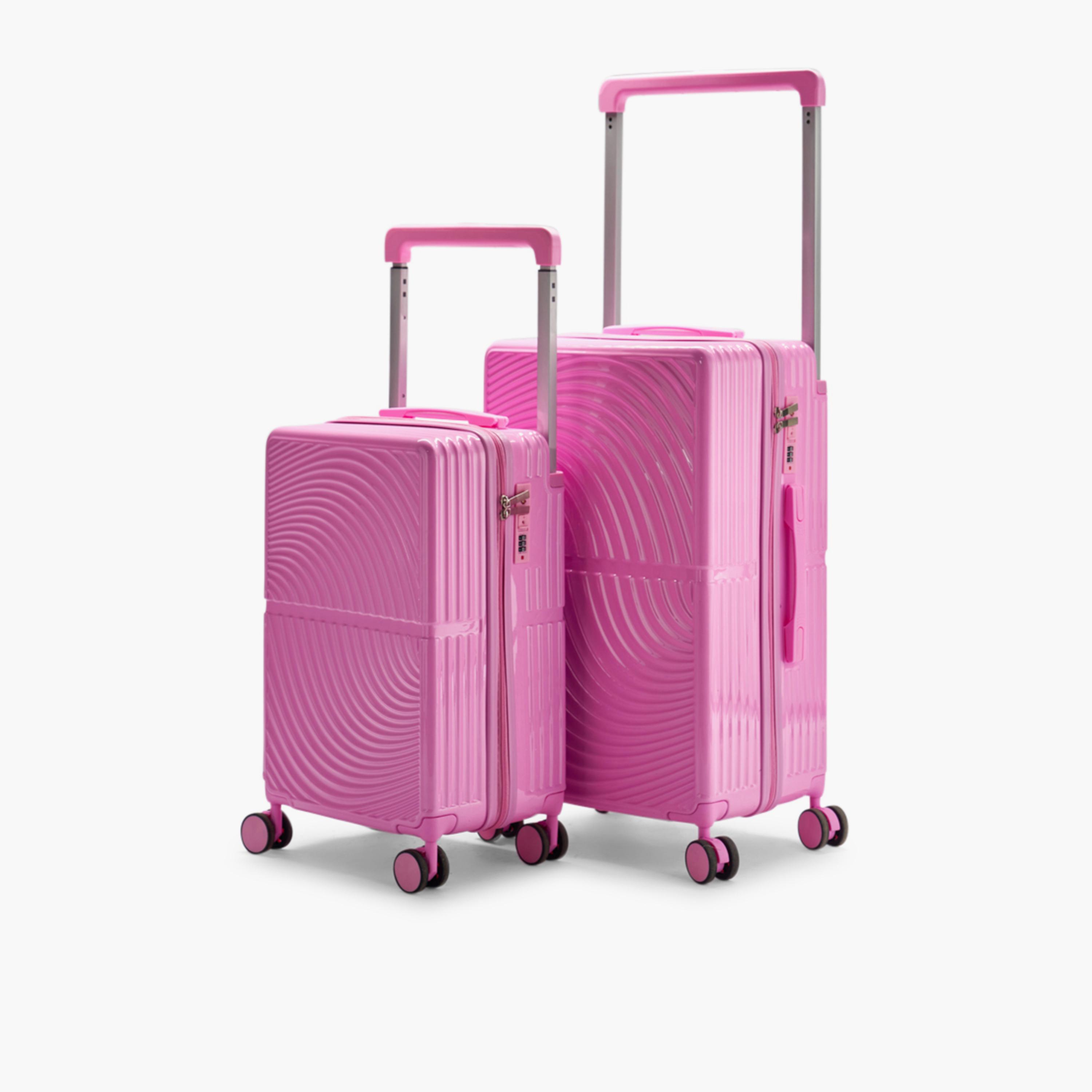 LIMRA Set of 2 Polycarbonate with Combination Lock ABS Hard Sided 4-Wheeler Spinner Luggage with Combination Lock-travel-luggagesandbags-luggage-image-4