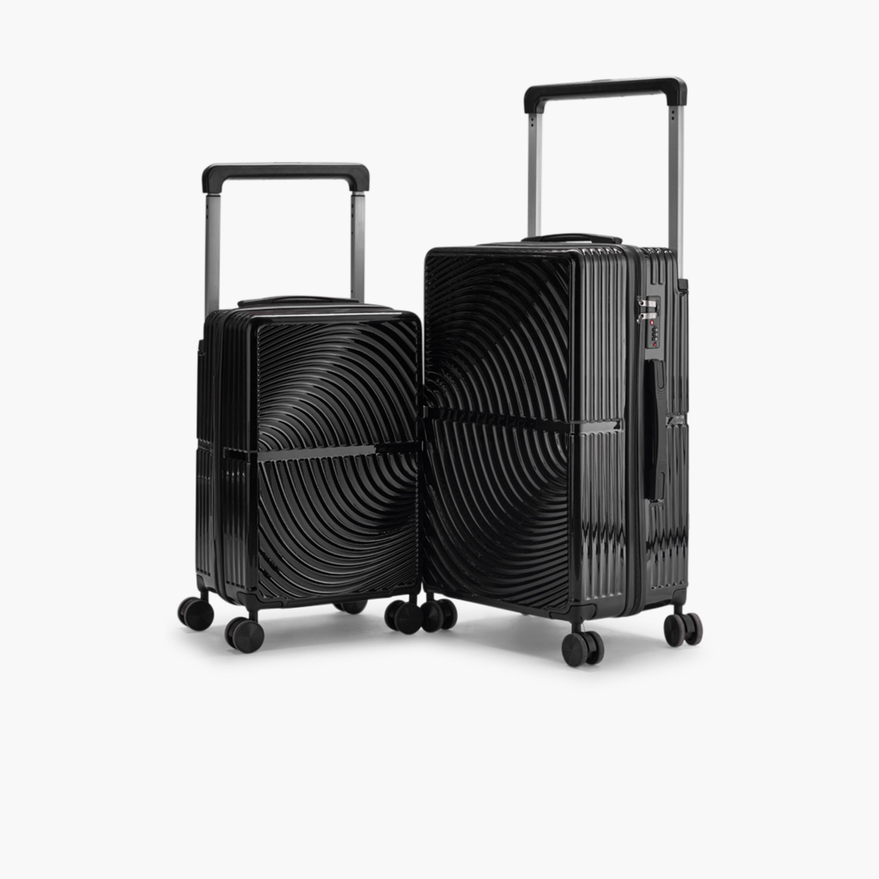 LIMRA Set of 2 Polycarbonate with Combination Lock ABS Hard Sided 4-Wheeler Spinner Luggage with Combination Lock-travel-luggagesandbags-luggage-image-1