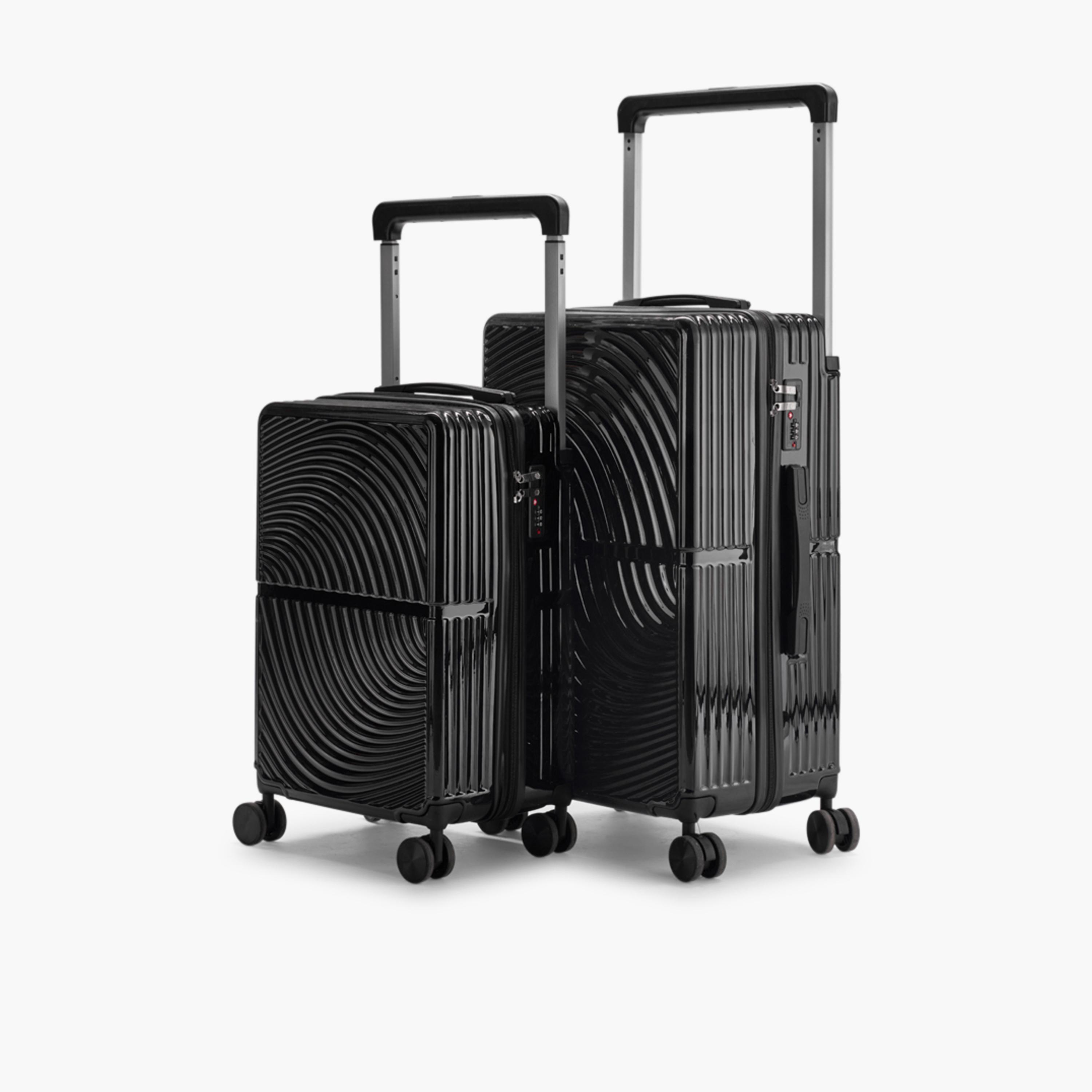 LIMRA Set of 2 Polycarbonate with Combination Lock ABS Hard Sided 4-Wheeler Spinner Luggage with Combination Lock-travel-luggagesandbags-luggage-image-4