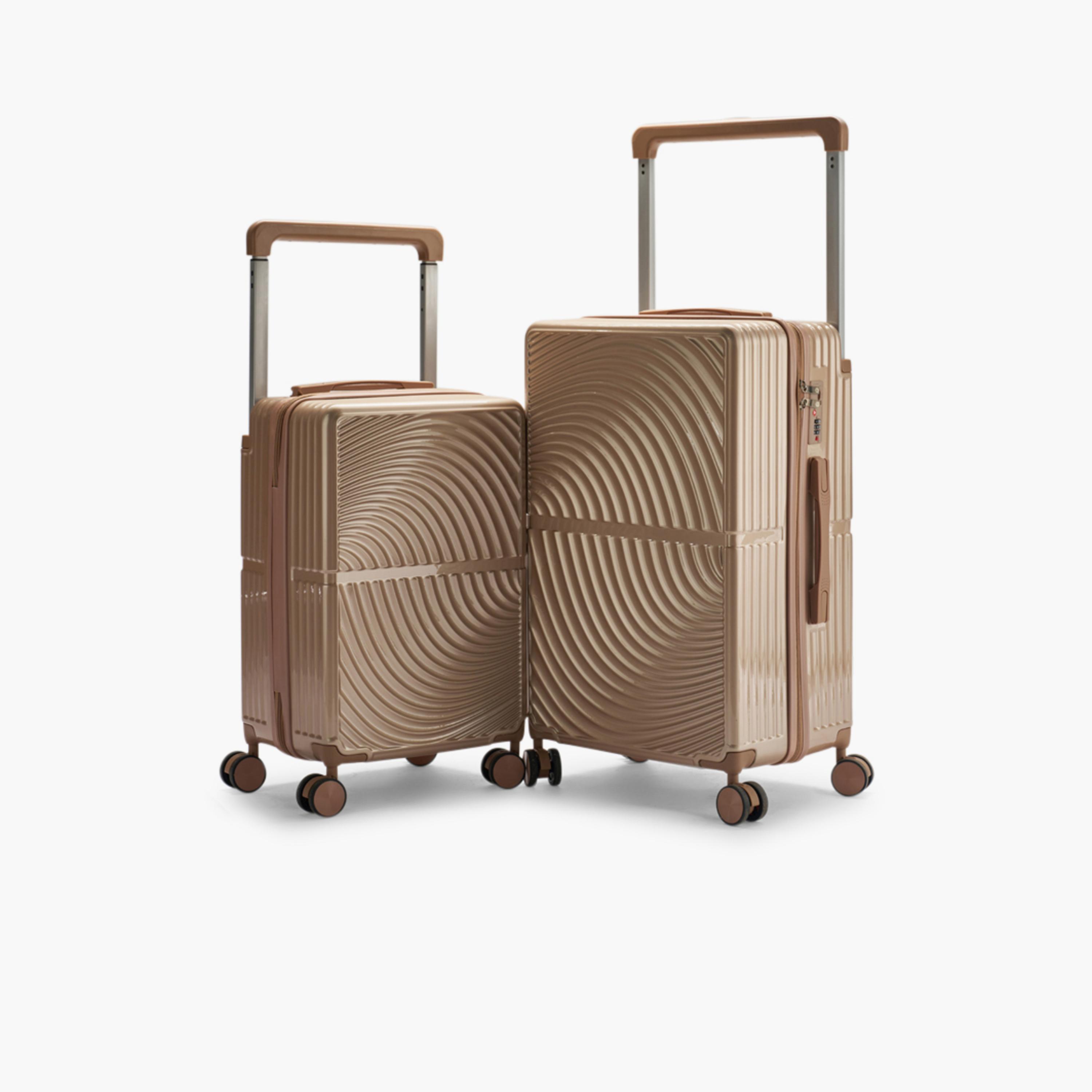 LIMRA Set of 2 Polycarbonate with Combination Lock ABS Hard Sided 4-Wheeler Spinner Luggage with Combination Lock-travel-luggagesandbags-luggage-image-1