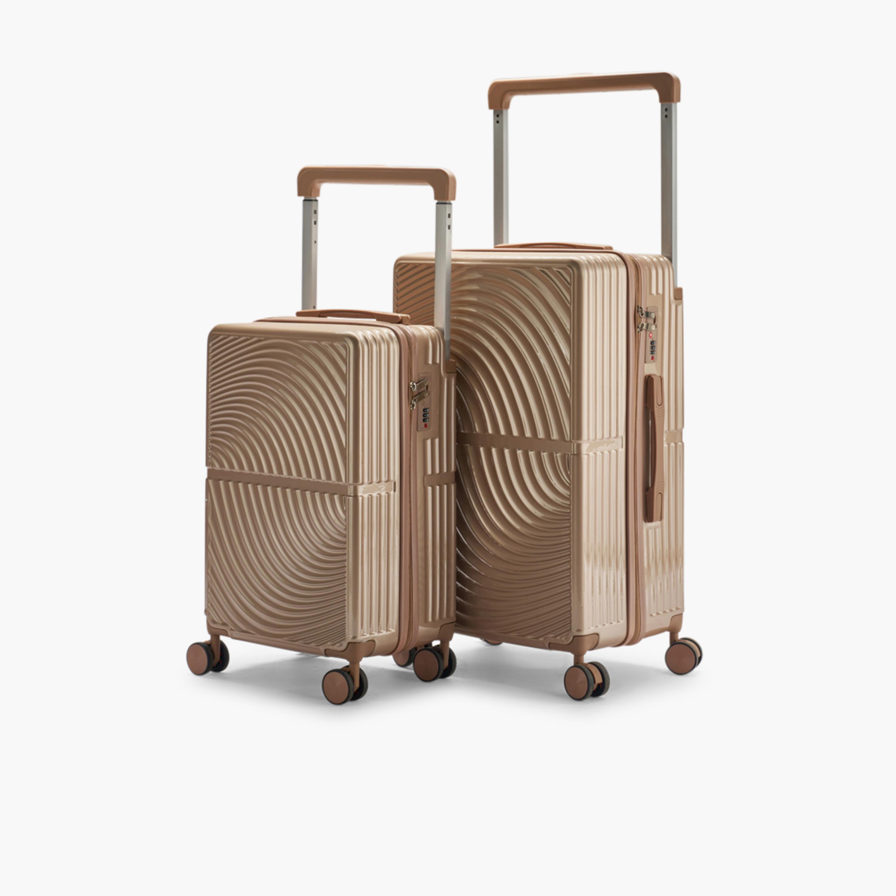 LIMRA Set of 2 Polycarbonate with Combination Lock ABS Hard Sided 4-Wheeler Spinner Luggage with Combination Lock-travel-luggagesandbags-luggage-image-4