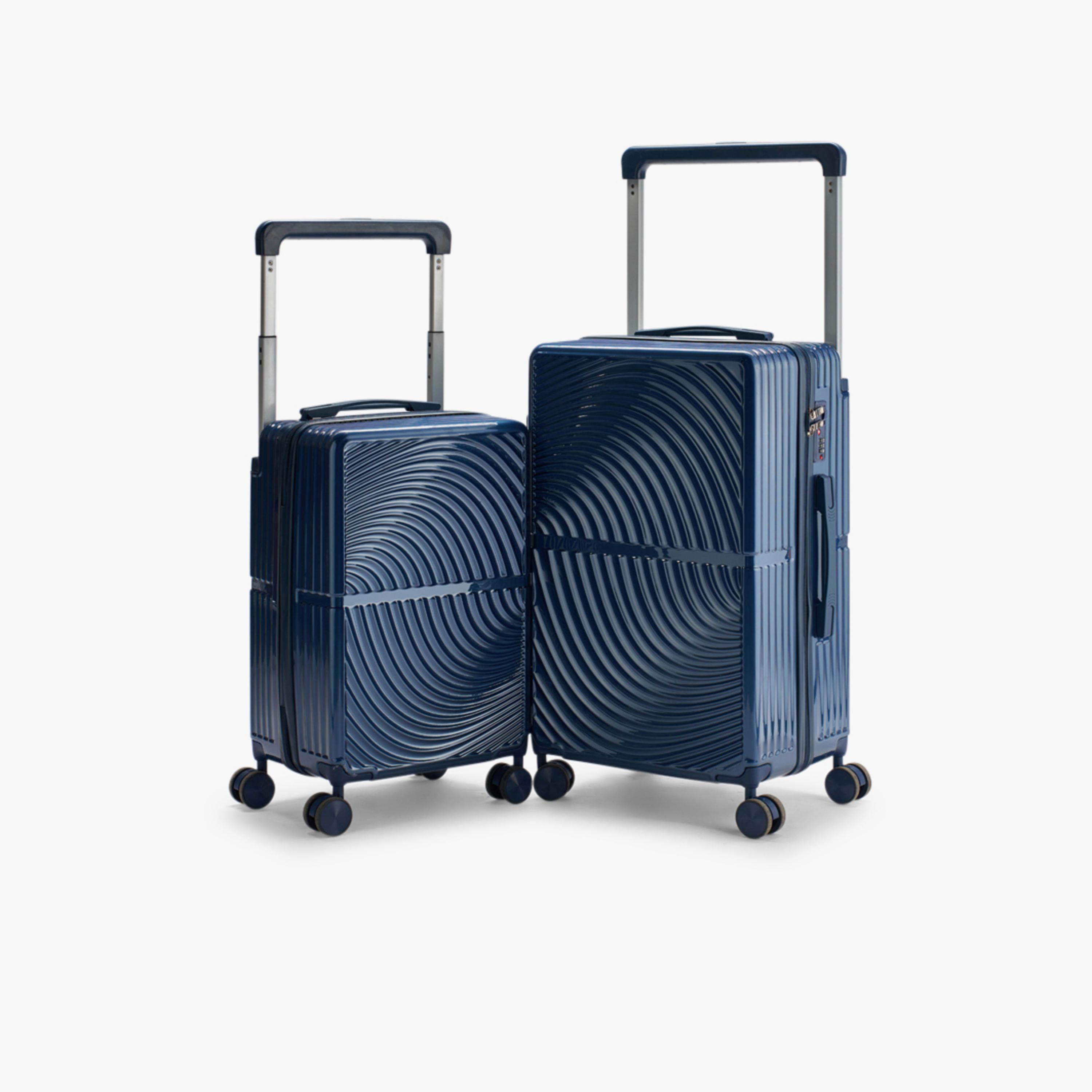 LIMRA Set of 2 Polycarbonate with Combination Lock ABS Hard Sided 4-Wheeler Spinner Luggage with Combination Lock-travel-luggagesandbags-luggage-image-1
