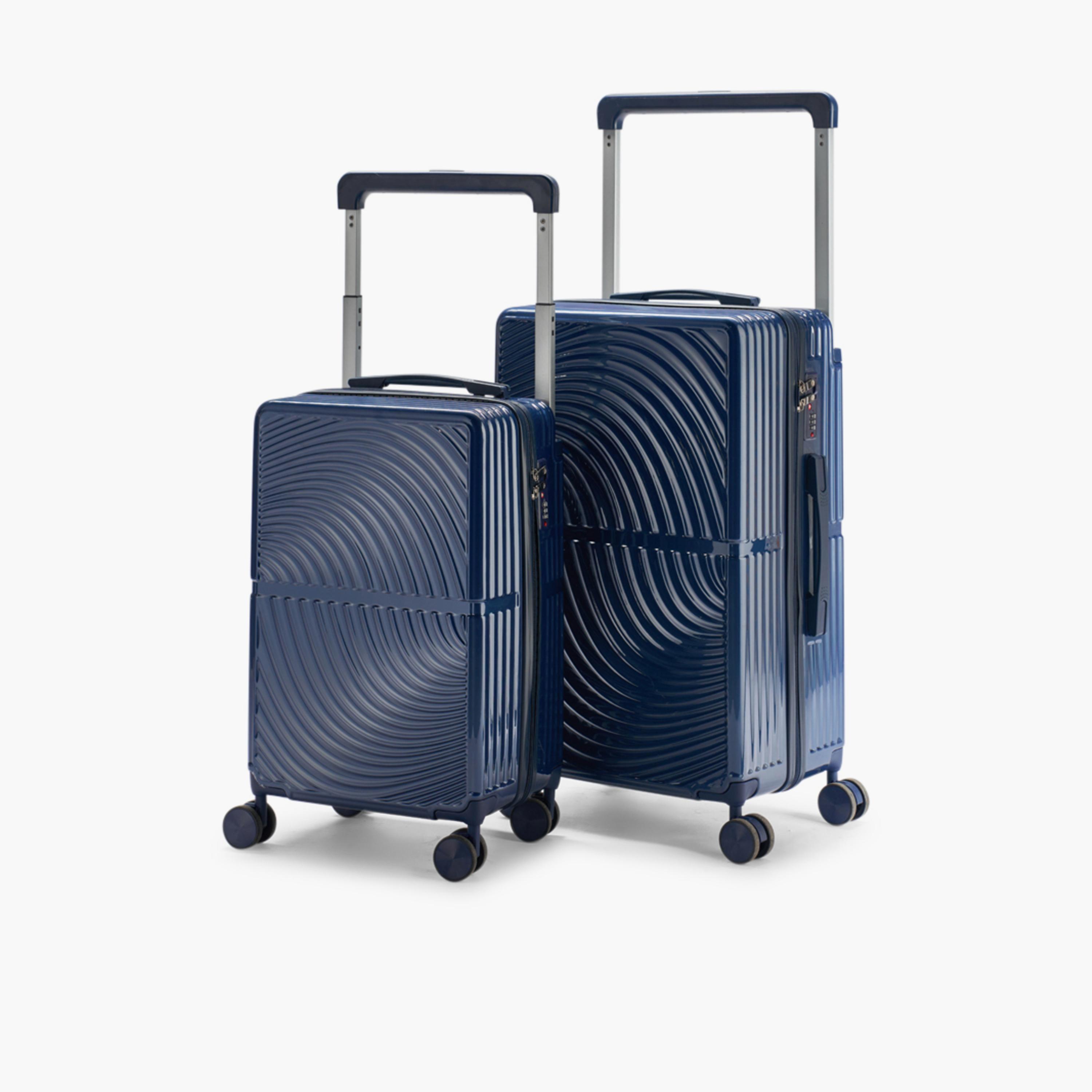 LIMRA Set of 2 Polycarbonate with Combination Lock ABS Hard Sided 4-Wheeler Spinner Luggage with Combination Lock-travel-luggagesandbags-luggage-image-4