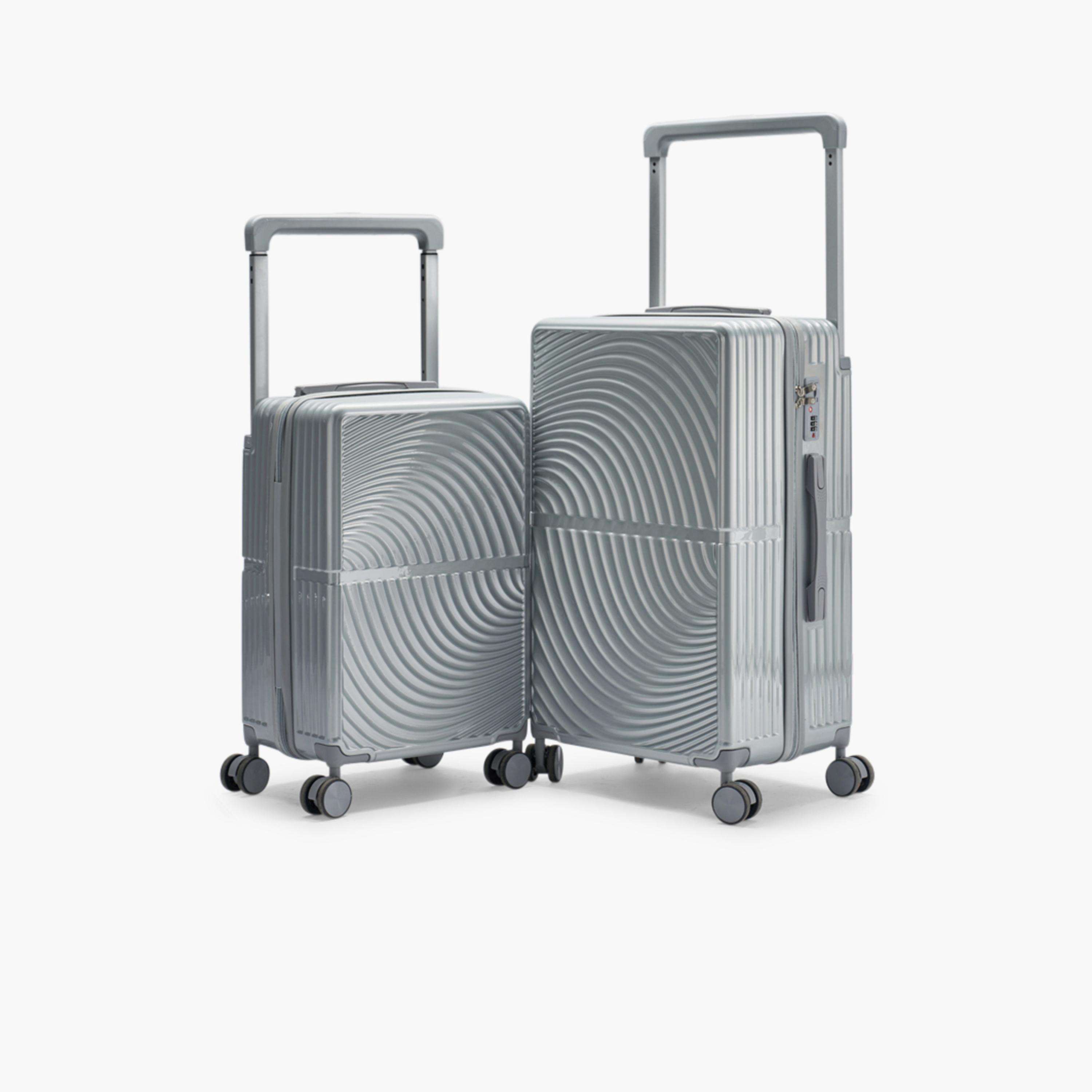 LIMRA Set of 2 Polycarbonate with Combination Lock ABS Hard Sided 4-Wheeler Spinner Luggage with Combination Lock-travel-luggagesandbags-luggage-image-1