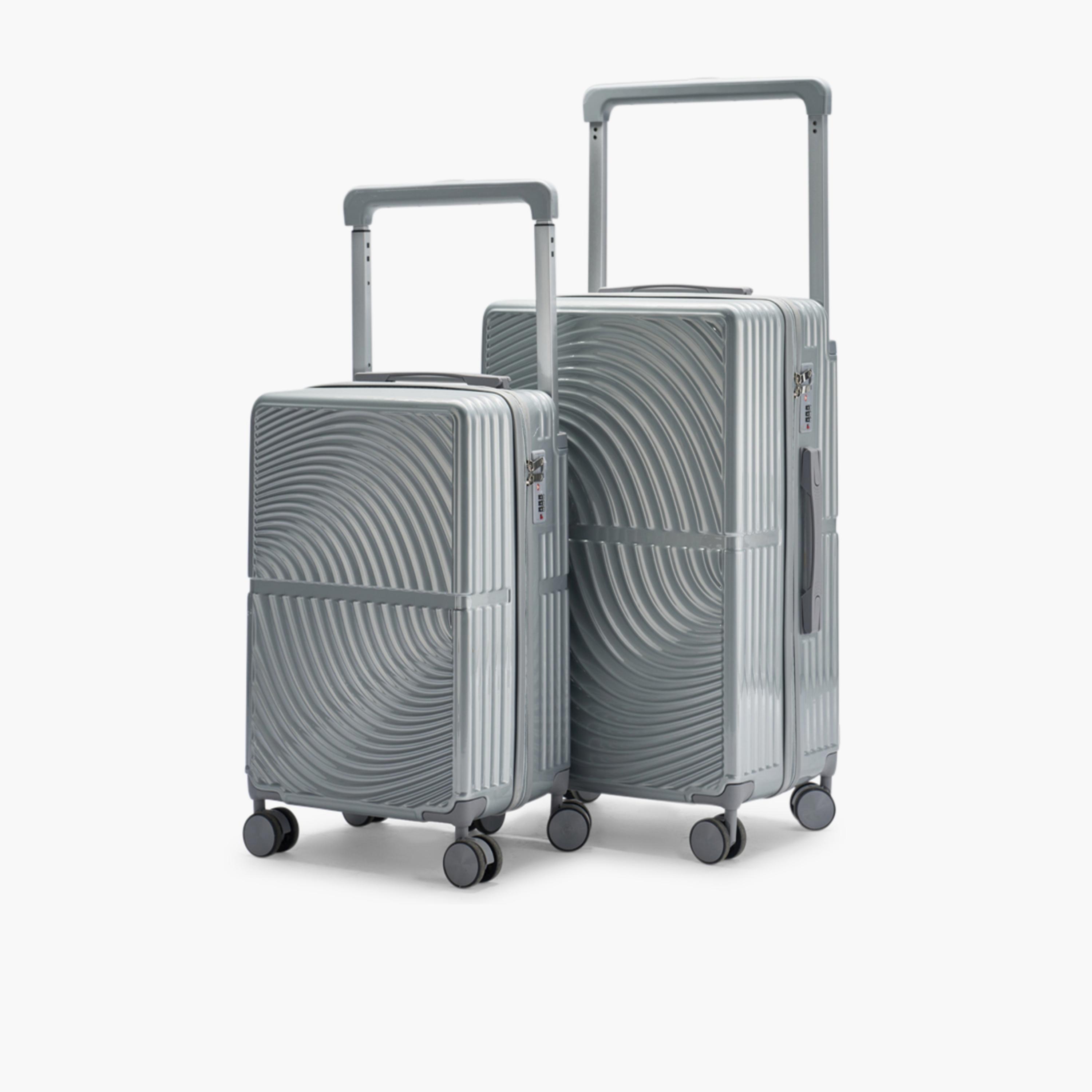 LIMRA Set of 2 Polycarbonate with Combination Lock ABS Hard Sided 4-Wheeler Spinner Luggage with Combination Lock-travel-luggagesandbags-luggage-image-4