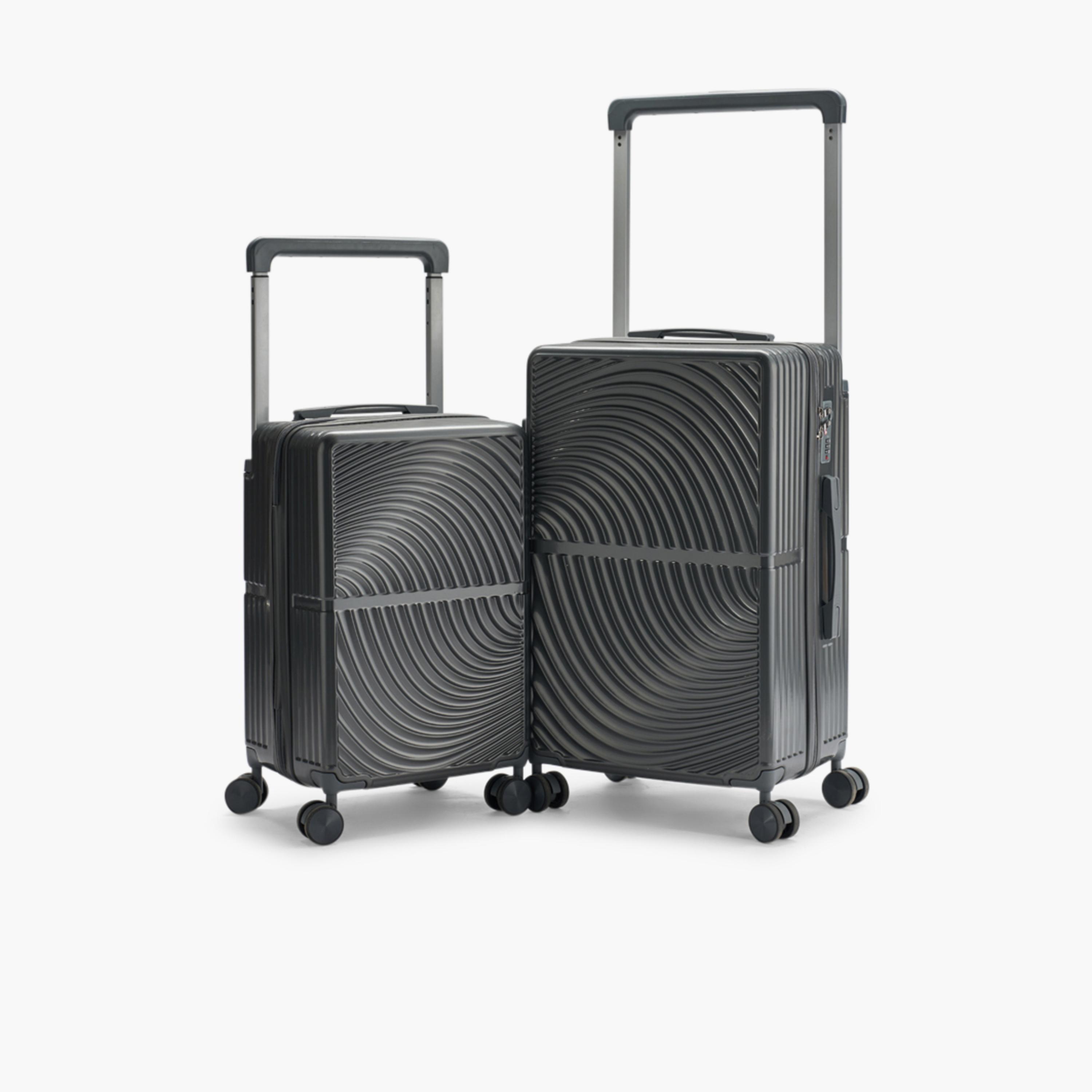 LIMRA Set of 2 Polycarbonate with Combination Lock ABS Hard Sided 4-Wheeler Spinner Luggage with Combination Lock-travel-luggagesandbags-luggage-image-1