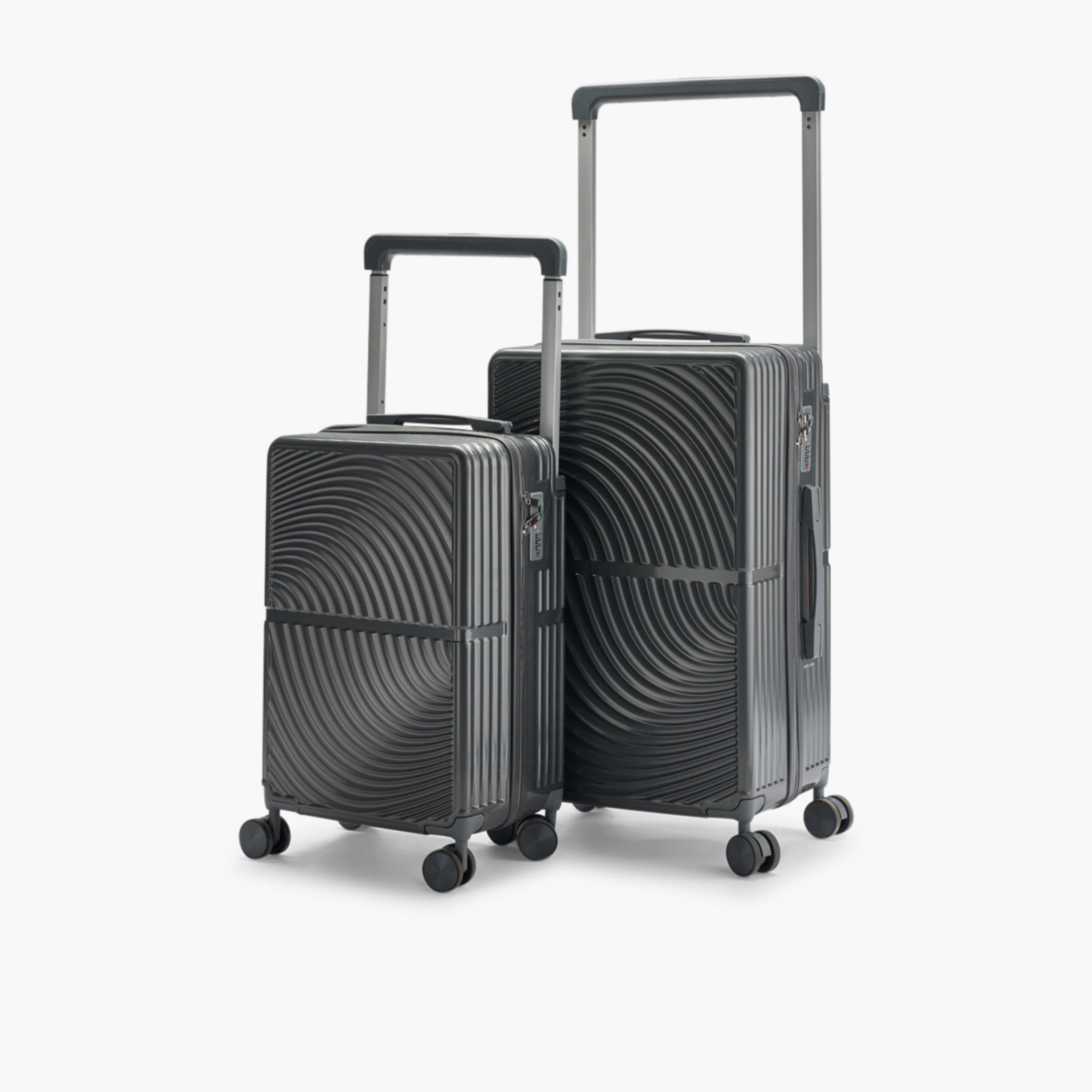 LIMRA Set of 2 Polycarbonate with Combination Lock ABS Hard Sided 4-Wheeler Spinner Luggage with Combination Lock-travel-luggagesandbags-luggage-image-4