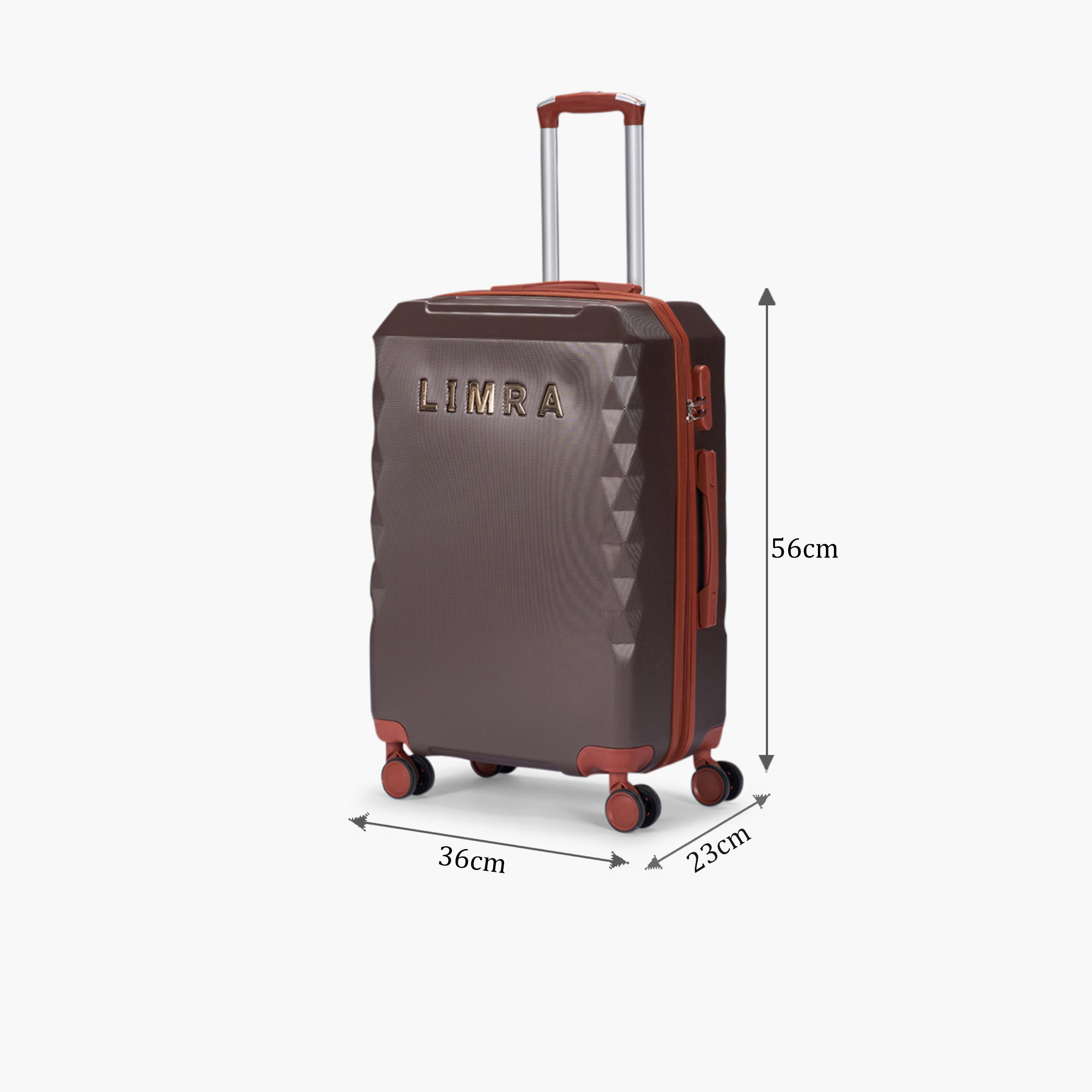 LIMRA 56 CM Small Cabin ABS Hard Sided 4-Wheeler Spinner Luggage with Combination Lock-travel-luggagesandbags-luggage-image-2