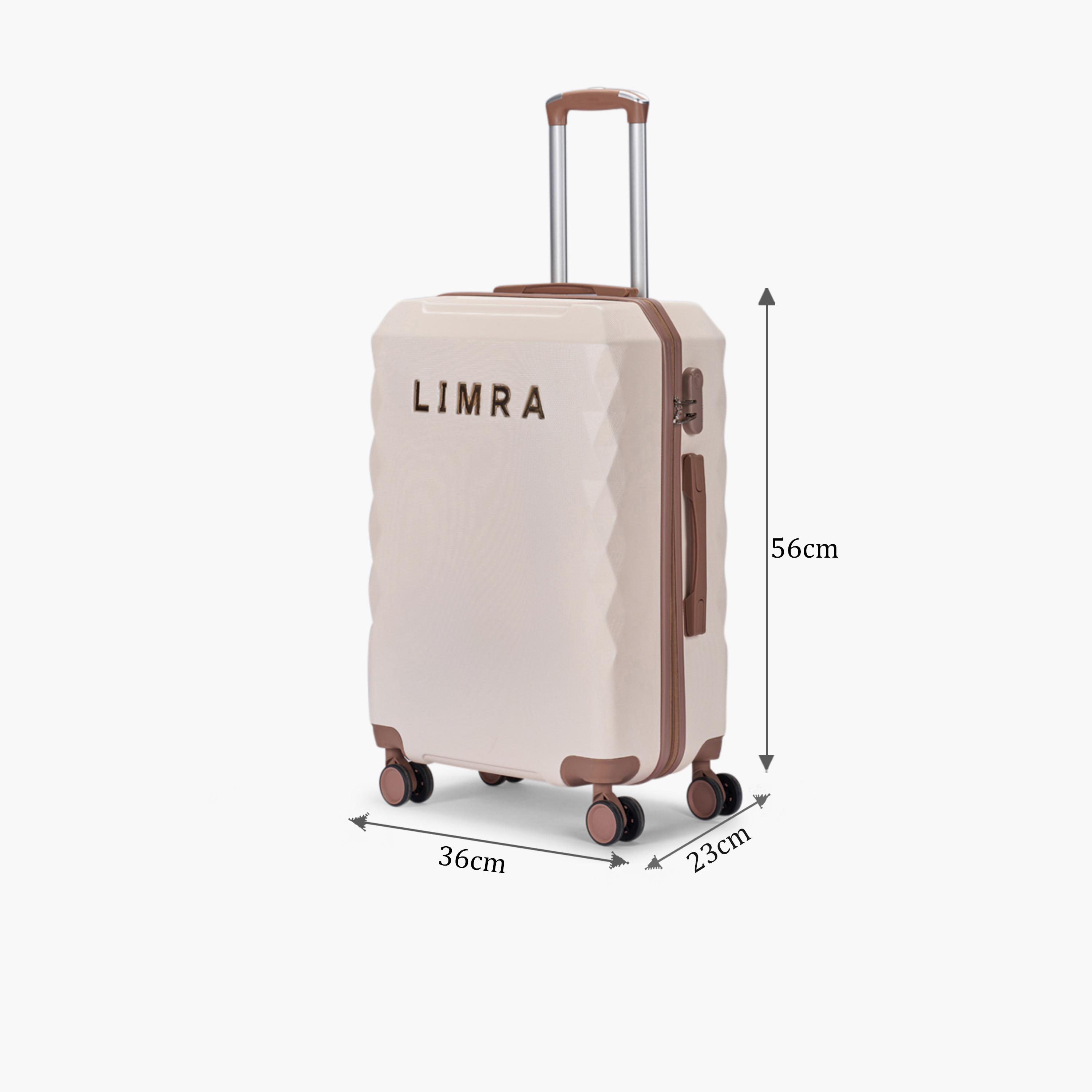 LIMRA 56 CM Small Cabin ABS Hard Sided 4-Wheeler Spinner Luggage with Combination Lock-travel-luggagesandbags-luggage-image-2