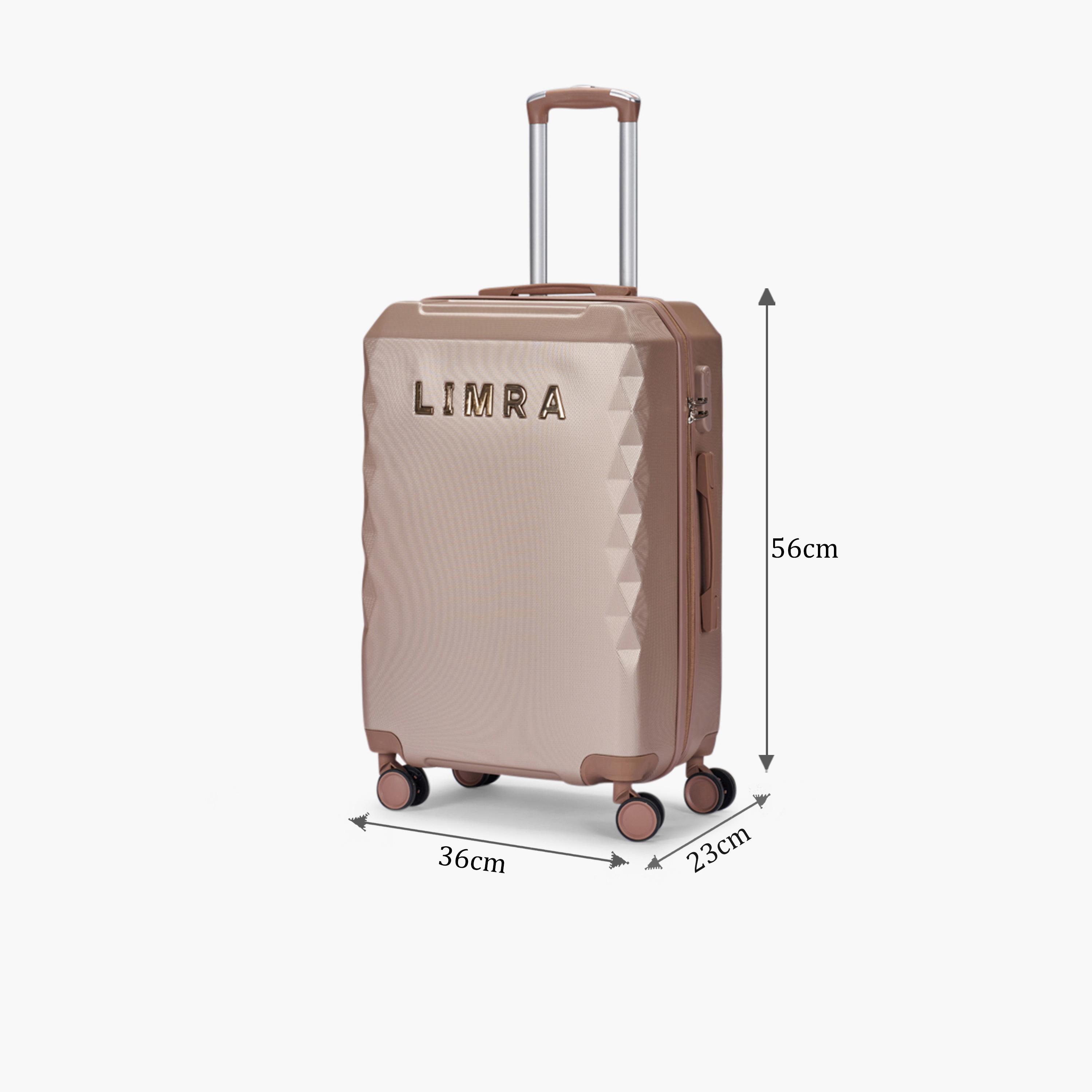 LIMRA 56 CM Small Cabin ABS Hard Sided 4-Wheeler Spinner Luggage with Combination Lock-travel-luggagesandbags-luggage-image-2
