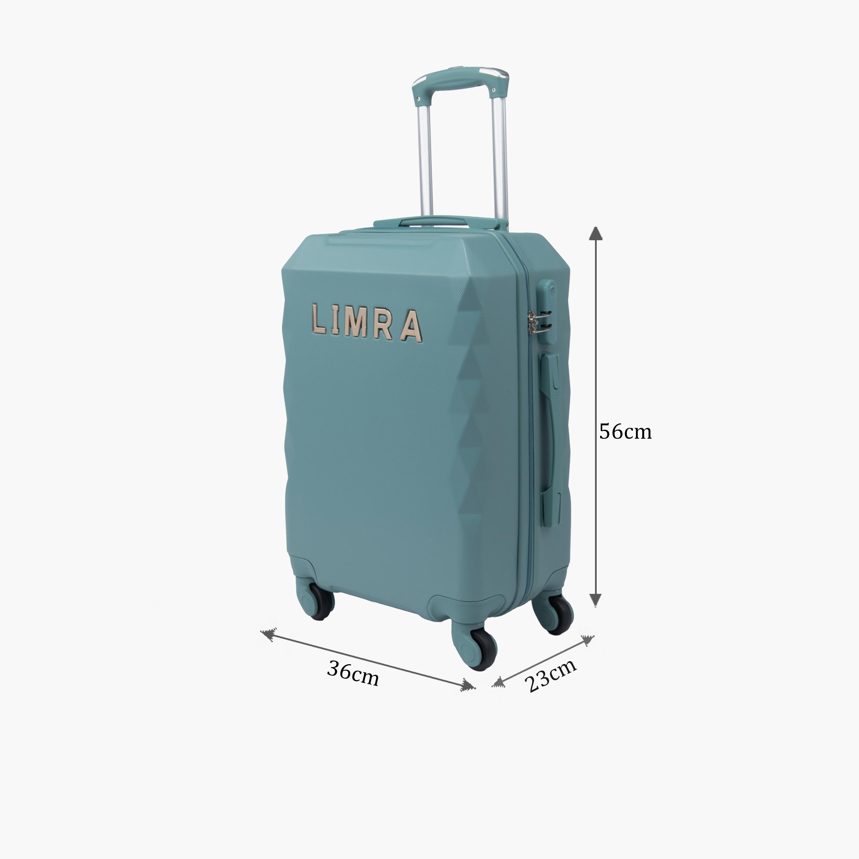 LIMRA 56 CM Small Cabin ABS Hard Sided 4-Wheeler Spinner Luggage with Combination Lock-travel-luggagesandbags-luggage-image-2