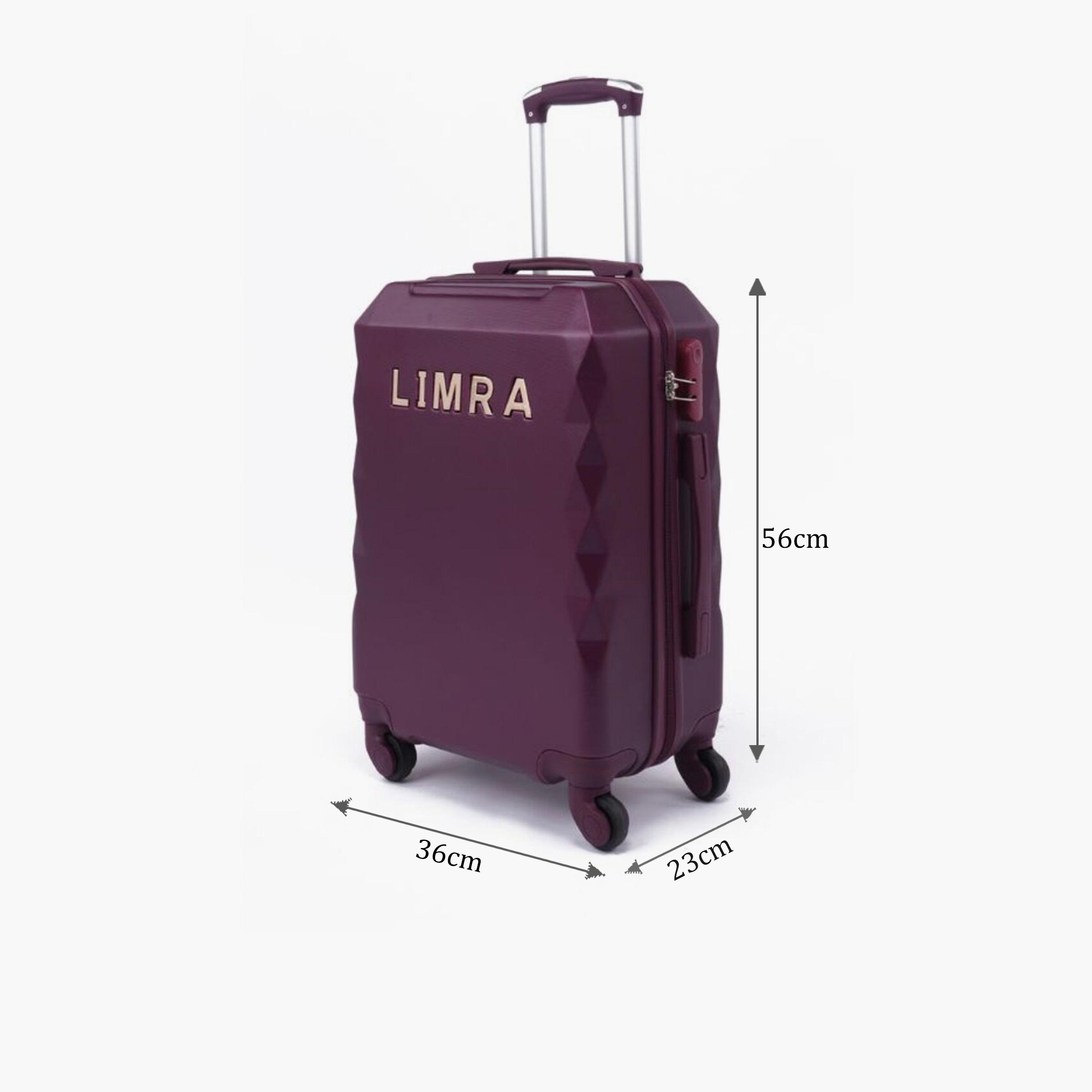 LIMRA 56 CM Small Cabin ABS Hard Sided 4-Wheeler Spinner Luggage with Combination Lock-travel-luggagesandbags-luggage-image-2