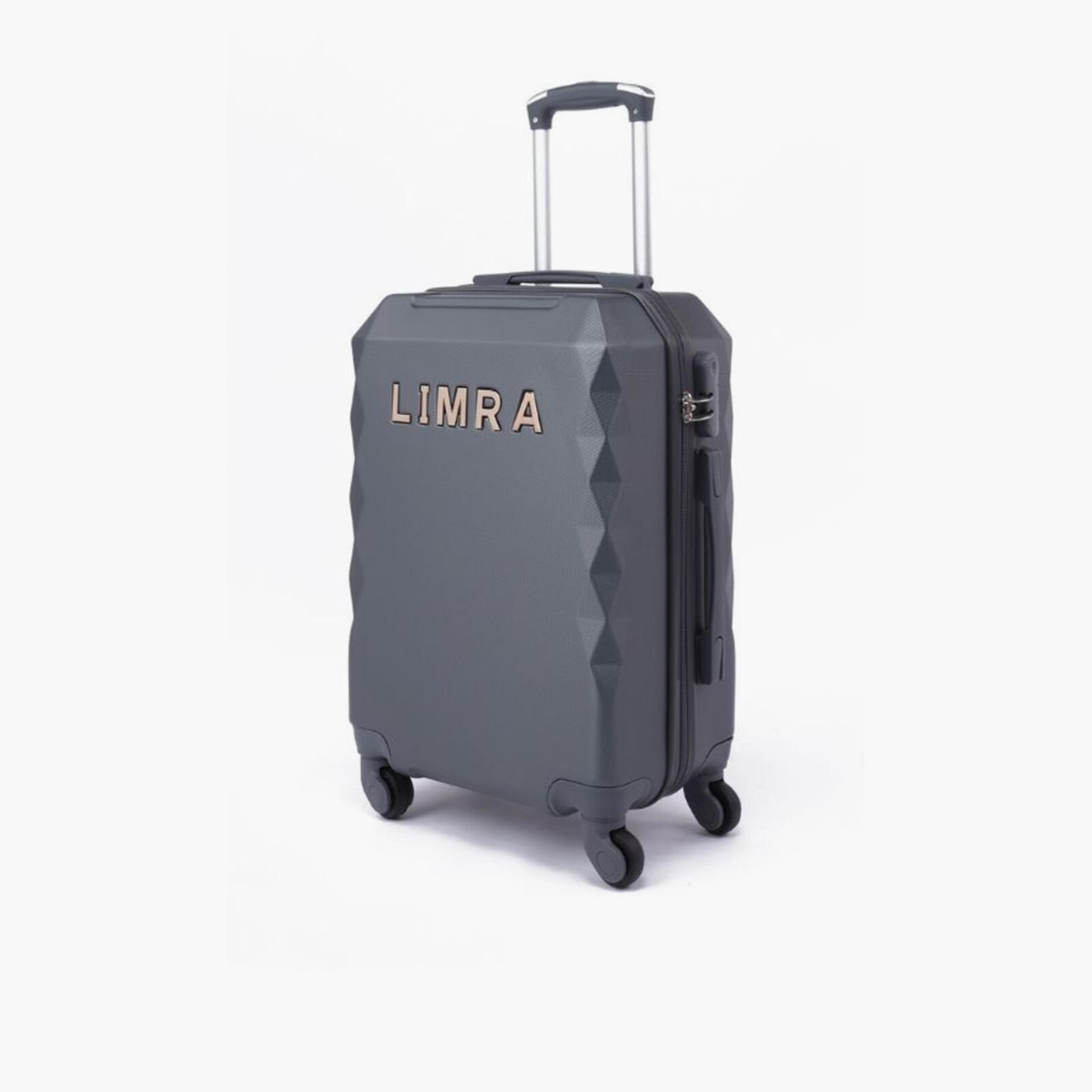 LIMRA 56 CM Small Cabin ABS Hard Sided 4-Wheeler Spinner Luggage with Combination Lock-travel-luggagesandbags-luggage-image-1