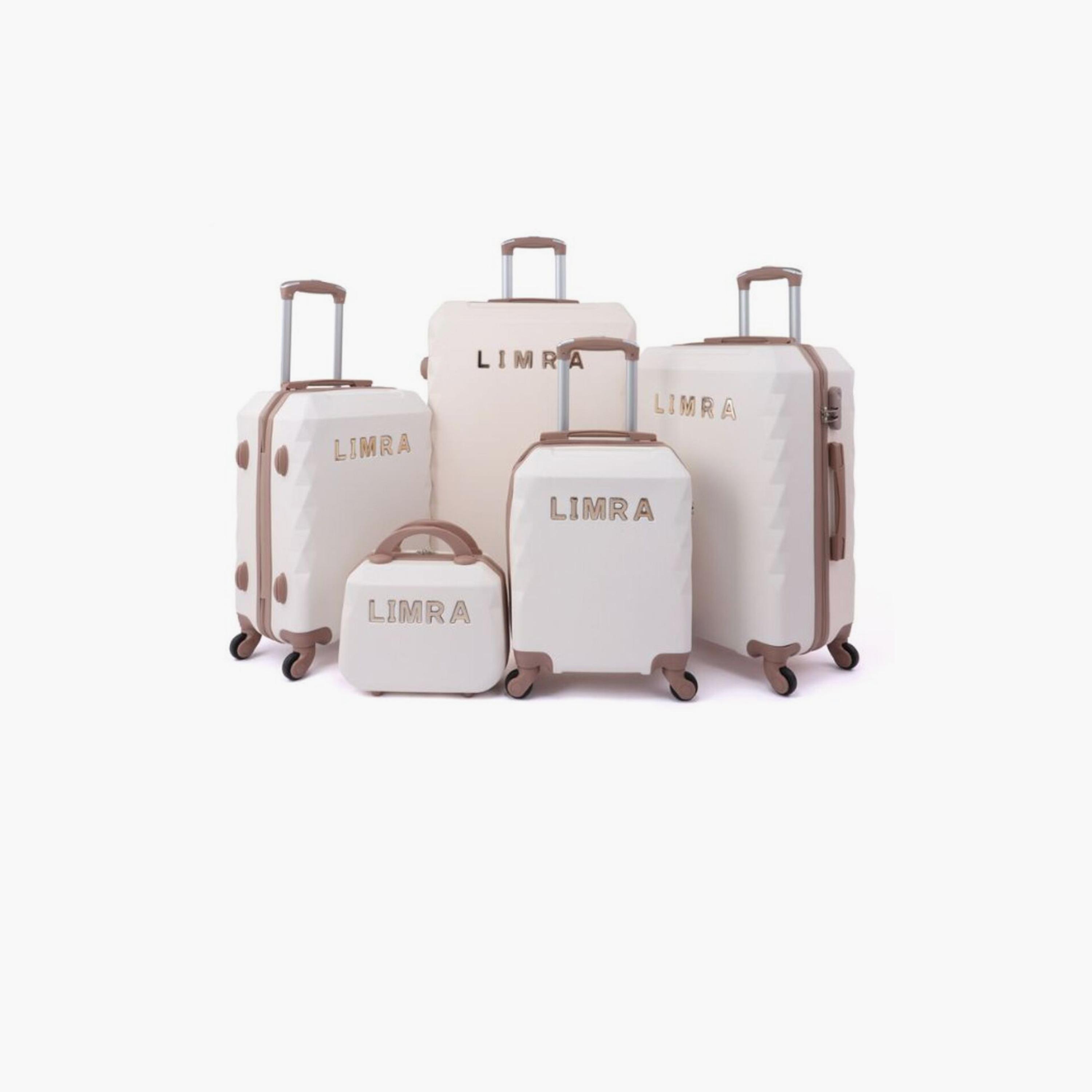 LIMRA Set of 5 ABS Hard Sided 4-Wheeler Spinner Luggage with Combination Lock-travel-luggagesandbags-luggage-image-1