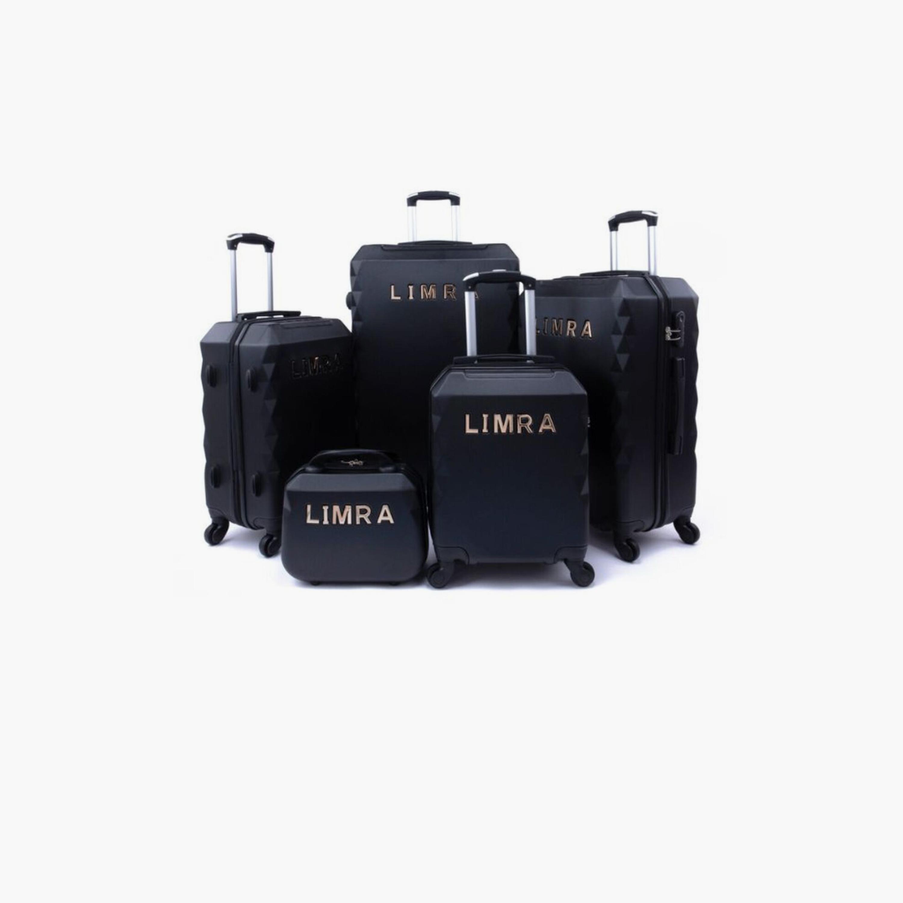 LIMRA Set of 5 ABS Hard Sided 4-Wheeler Spinner Luggage with Combination Lock-travel-luggagesandbags-luggage-image-1