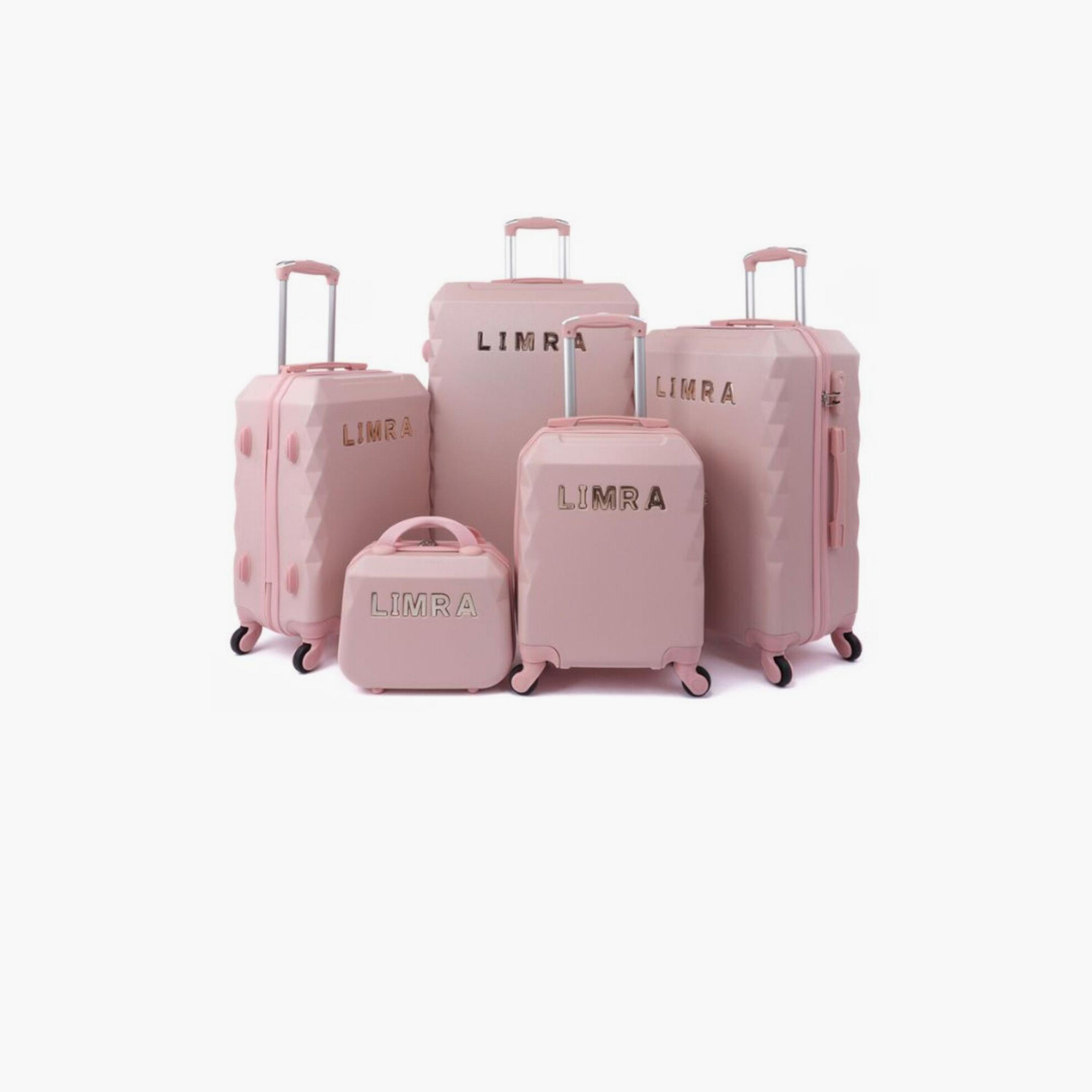 LIMRA Set of 5 ABS Hard Sided 4-Wheeler Spinner Luggage with Combination Lock-travel-luggagesandbags-luggage-image-1