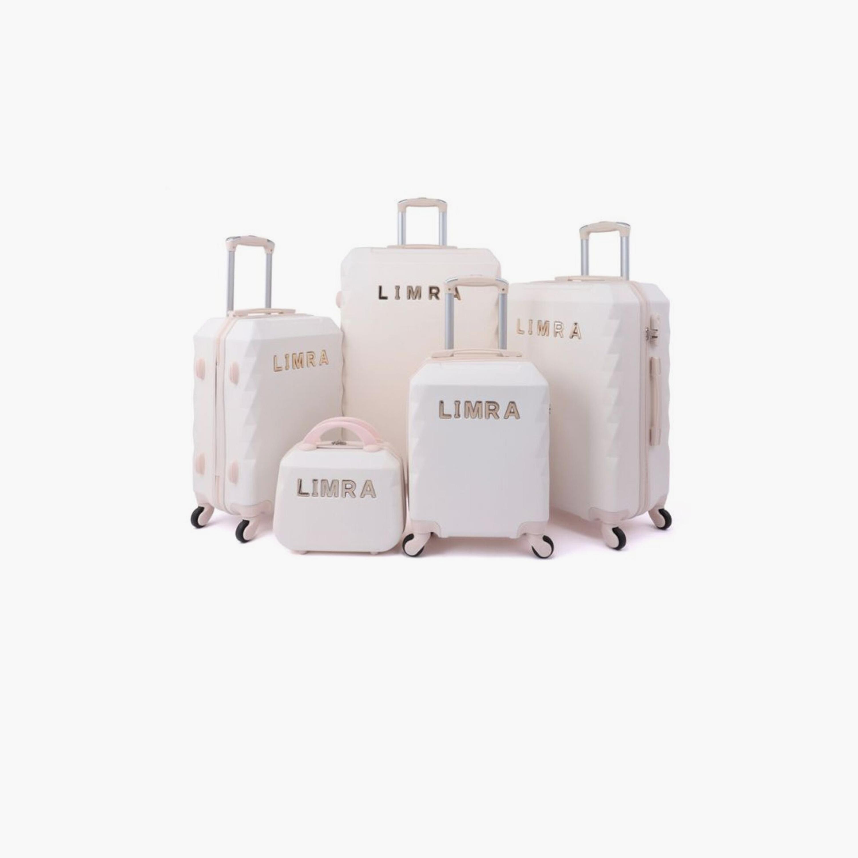 LIMRA Set of 5 ABS Hard Sided 4-Wheeler Spinner Luggage with Combination Lock-travel-luggagesandbags-luggage-image-1