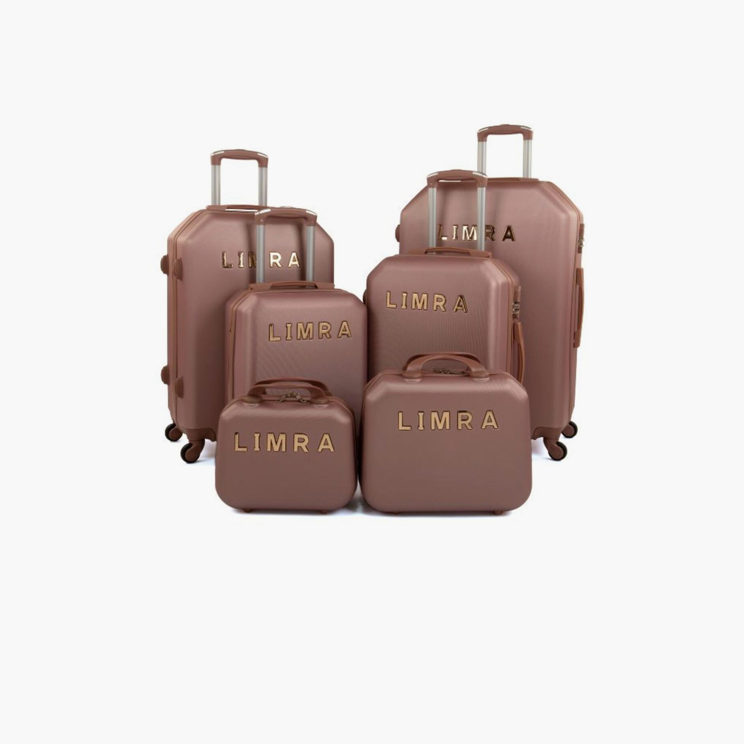 LIMRA Set of 6 ABS Hard Sided 4-Wheeler Spinner Luggage with Combination Lock-travel-luggagesandbags-luggage-image-1