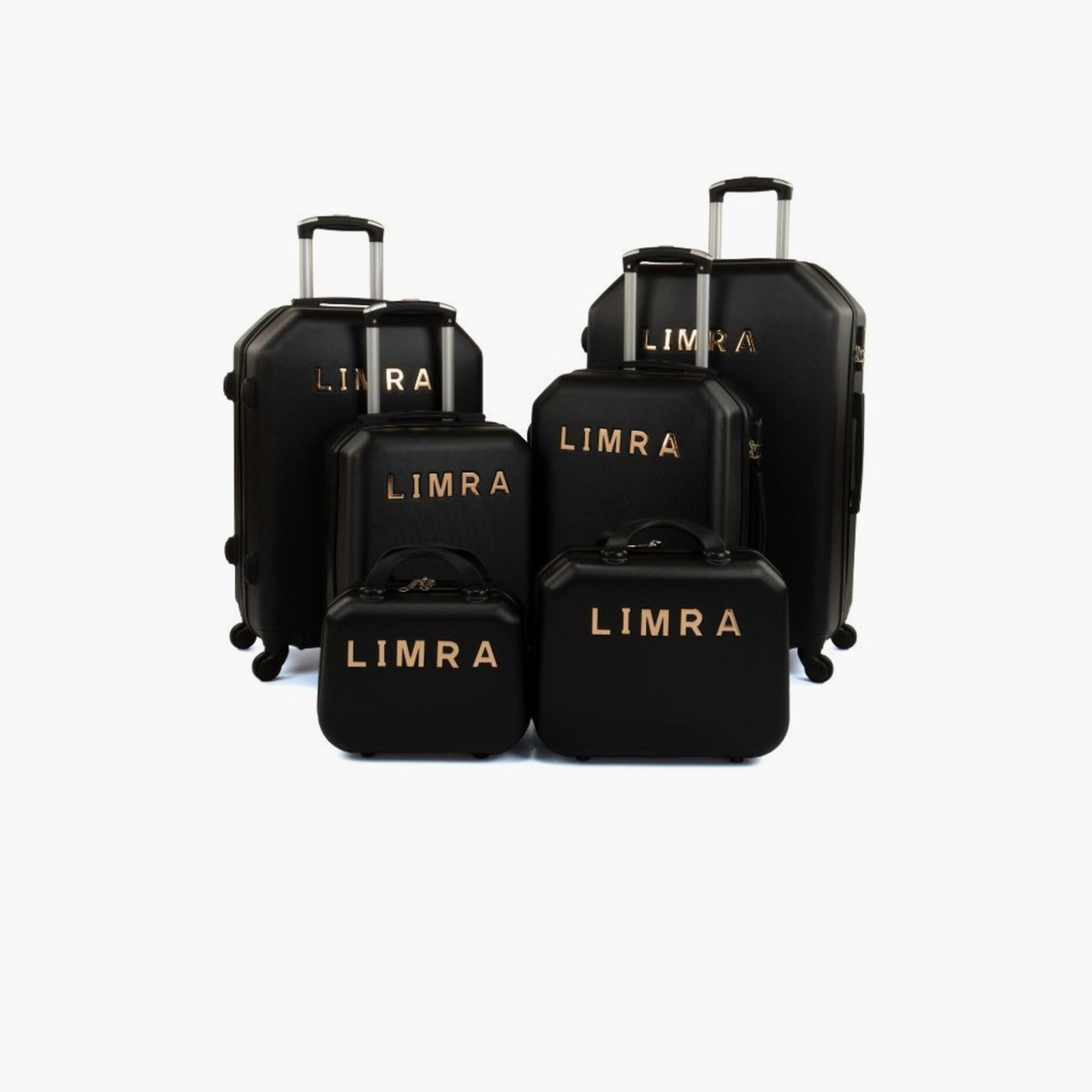 LIMRA Set of 6 ABS Hard Sided 4-Wheeler Spinner Luggage with Combination Lock-travel-luggagesandbags-luggage-image-1