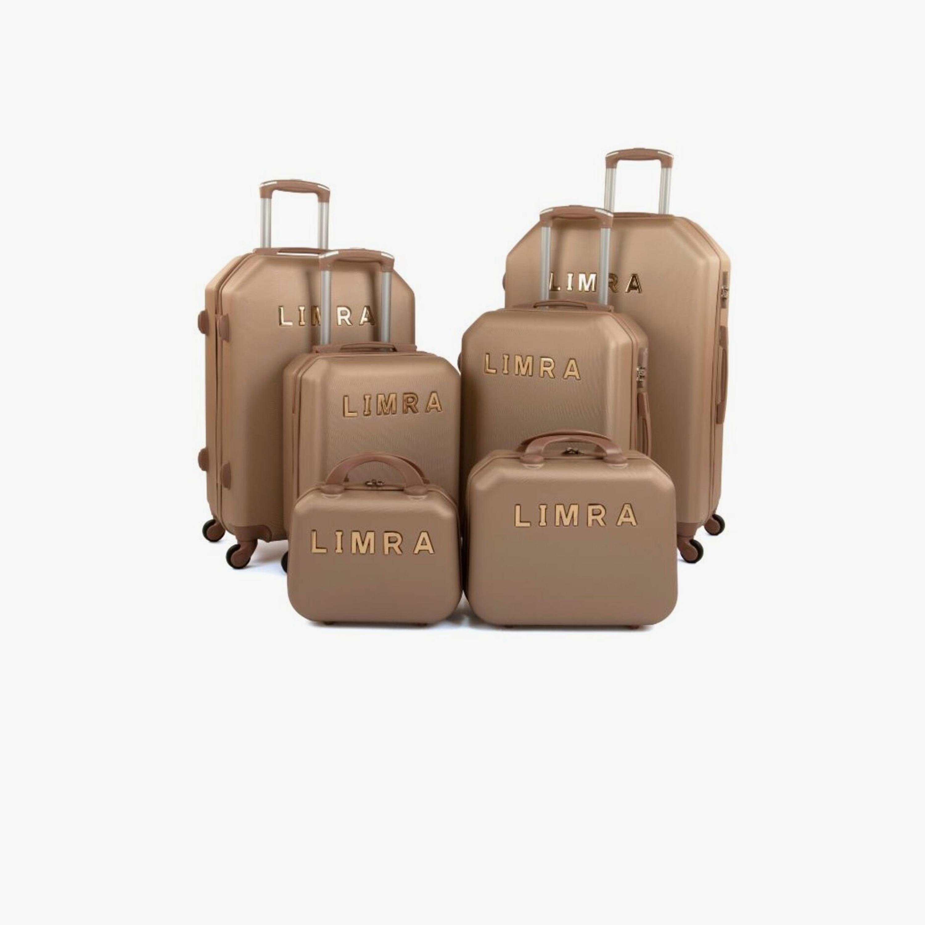 LIMRA Set of 6 ABS Hard Sided 4-Wheeler Spinner Luggage with Combination Lock-travel-luggagesandbags-luggage-image-1