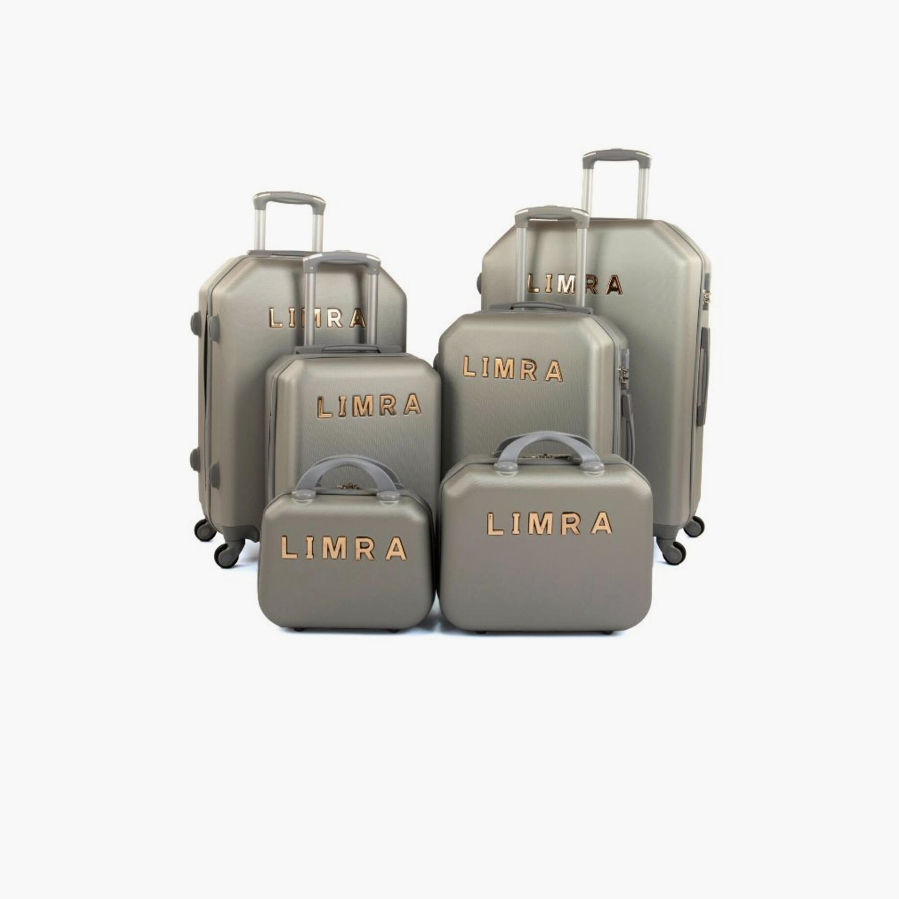 LIMRA Set of 6 ABS Hard Sided 4-Wheeler Spinner Luggage with Combination Lock-travel-luggagesandbags-luggage-image-1