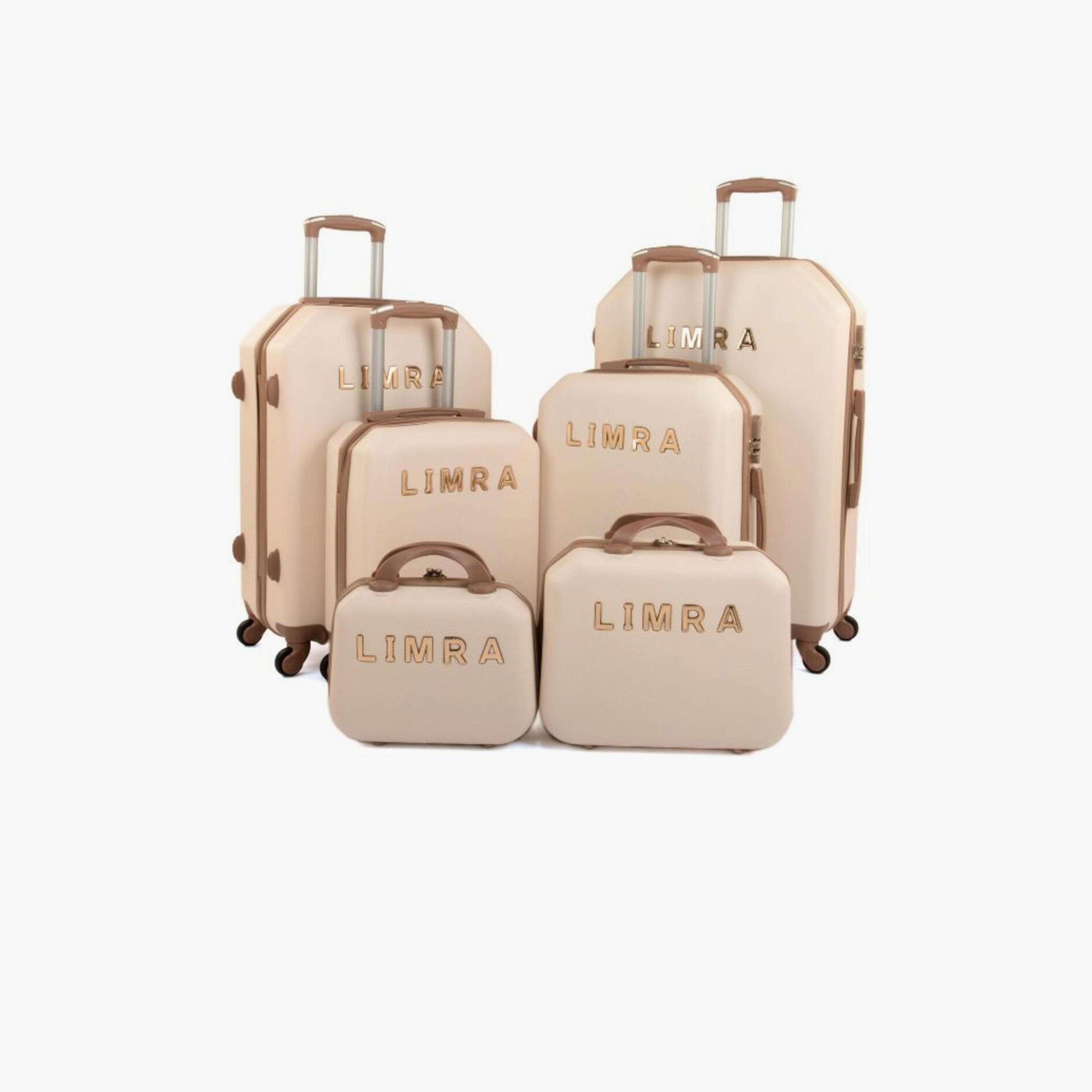 LIMRA Set of 6 ABS Hard Sided 4-Wheeler Spinner Luggage with Combination Lock-travel-luggagesandbags-luggage-image-1