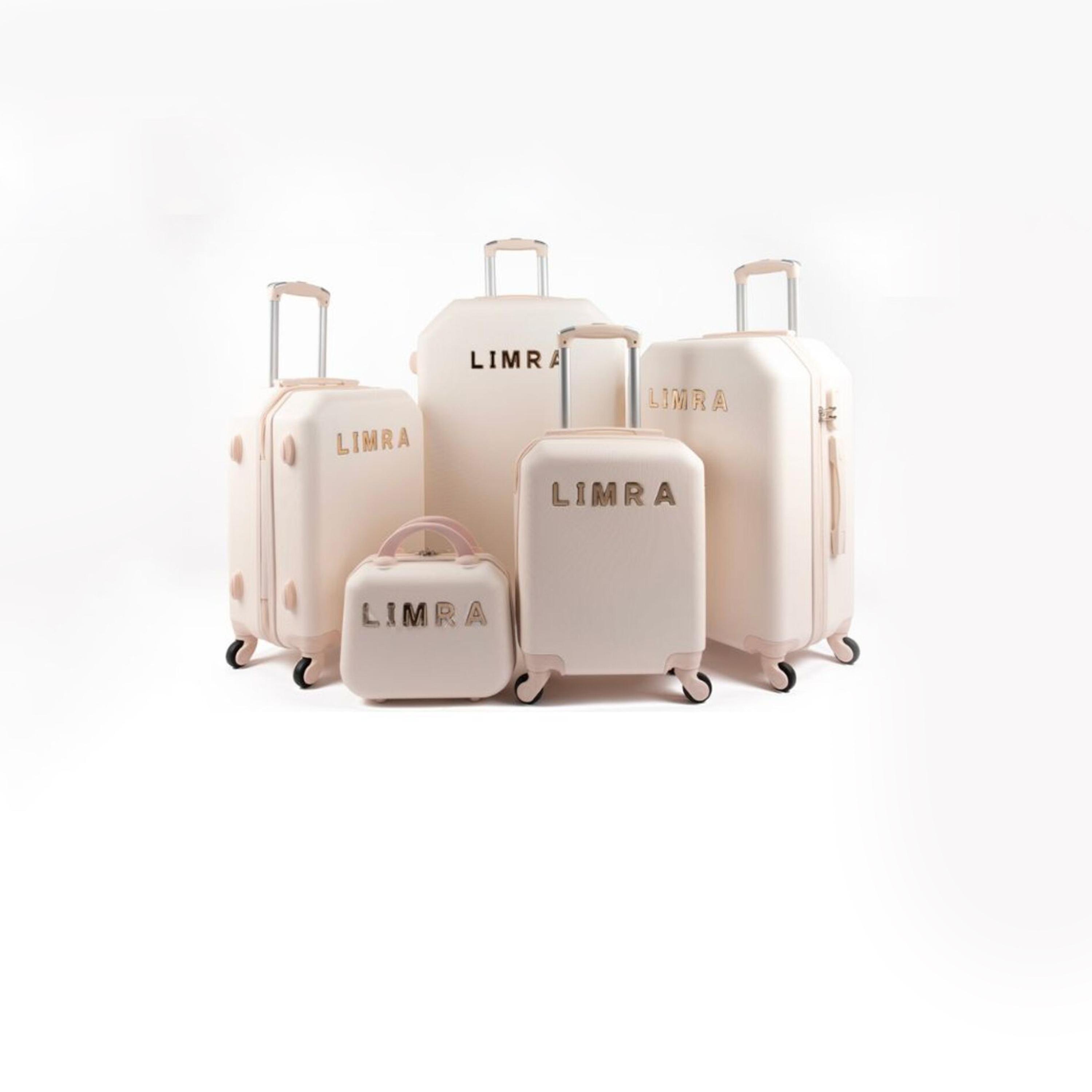 LIMRA Set of 5 ABS Hard Sided 4-Wheeler Spinner Luggage with Combination Lock-travel-luggagesandbags-luggage-image-1