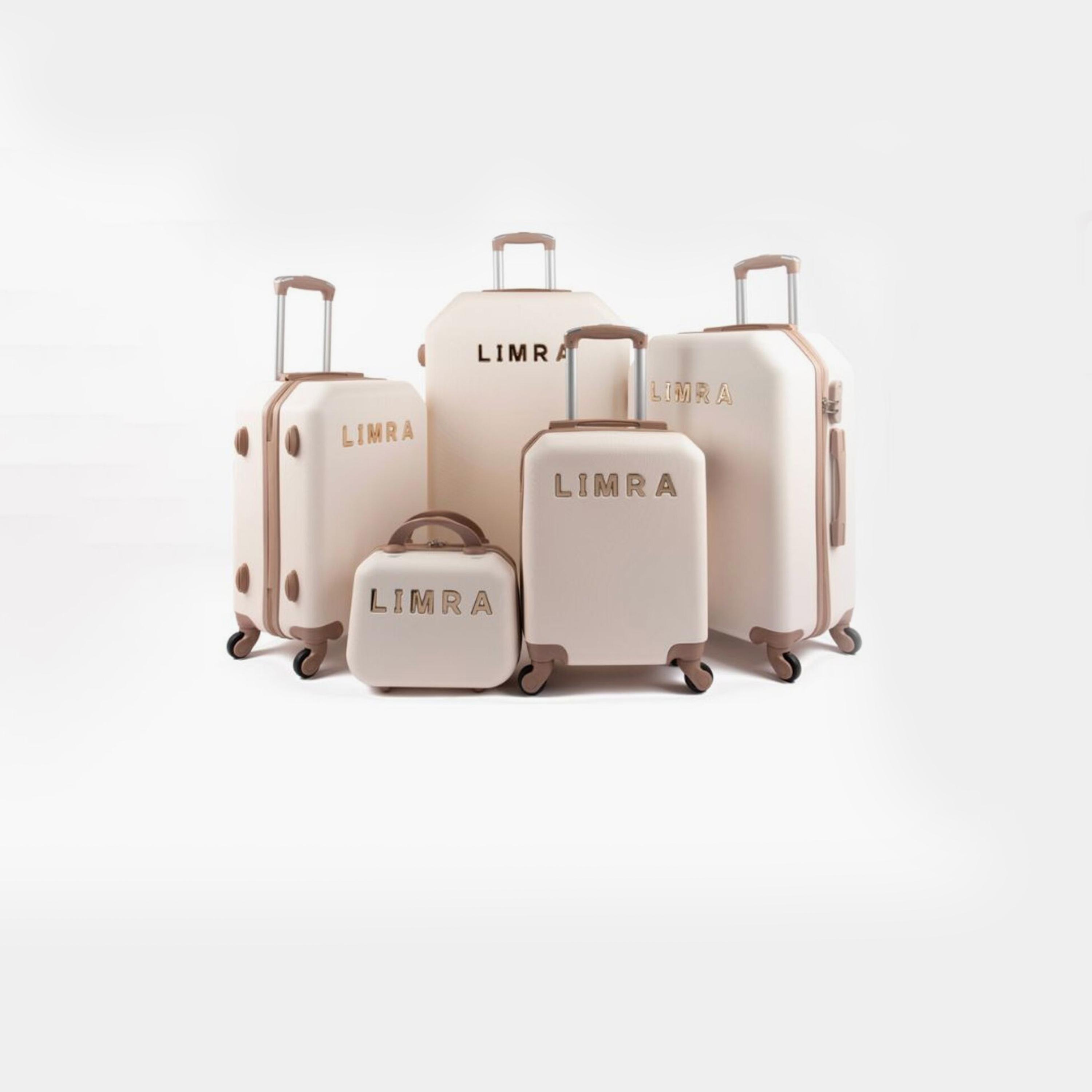 LIMRA Set of 5 ABS Hard Sided 4-Wheeler Spinner Luggage with Combination Lock-travel-luggagesandbags-luggage-image-1