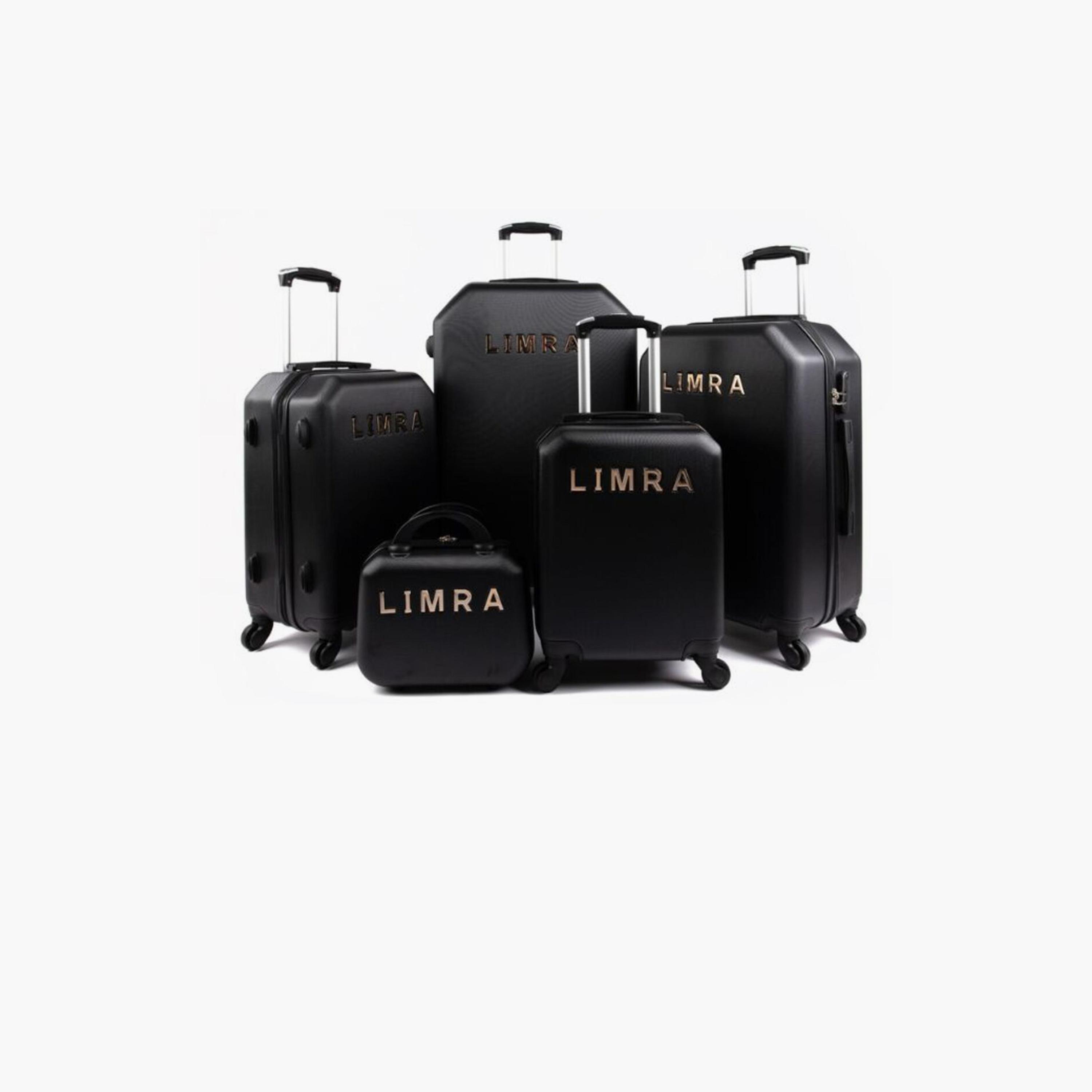 LIMRA Set of 5 ABS Hard Sided 4-Wheeler Spinner Luggage with Combination Lock-travel-luggagesandbags-luggage-image-1