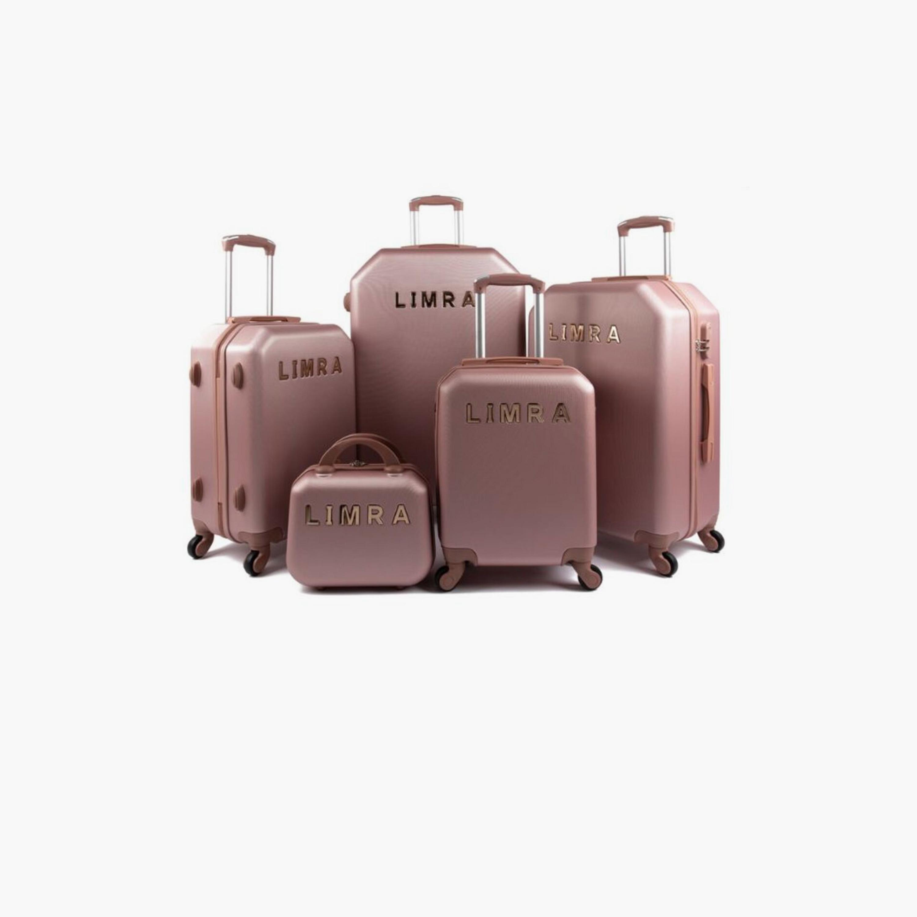 LIMRA Set of 5 ABS Hard Sided 4-Wheeler Spinner Luggage with Combination Lock-travel-luggagesandbags-luggage-image-1