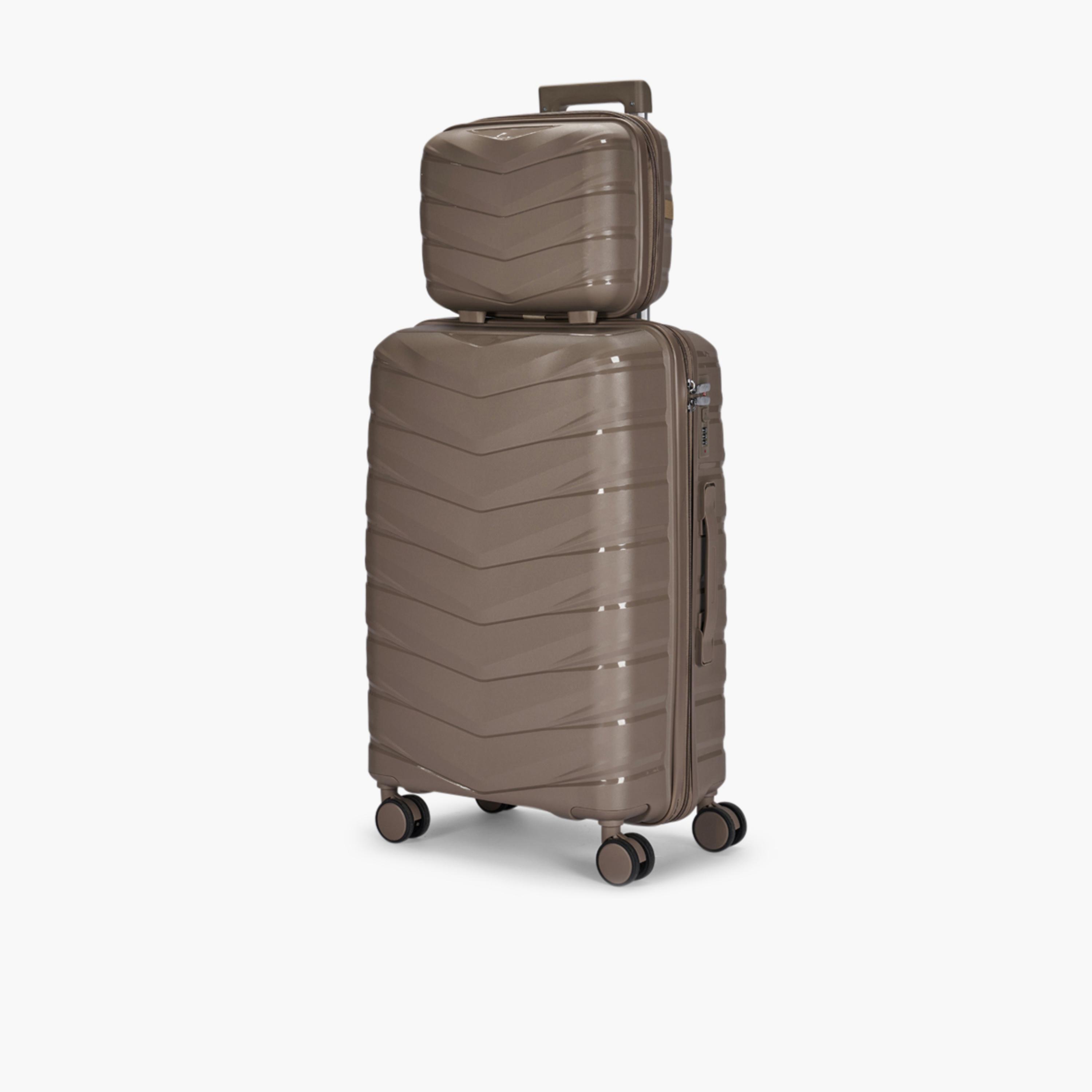 LIMRA Set of 4 Polypropylene Hard Sided 4-Wheeler Spinner Luggage with Combination Lock-travel-luggagesandbags-luggage-image-4