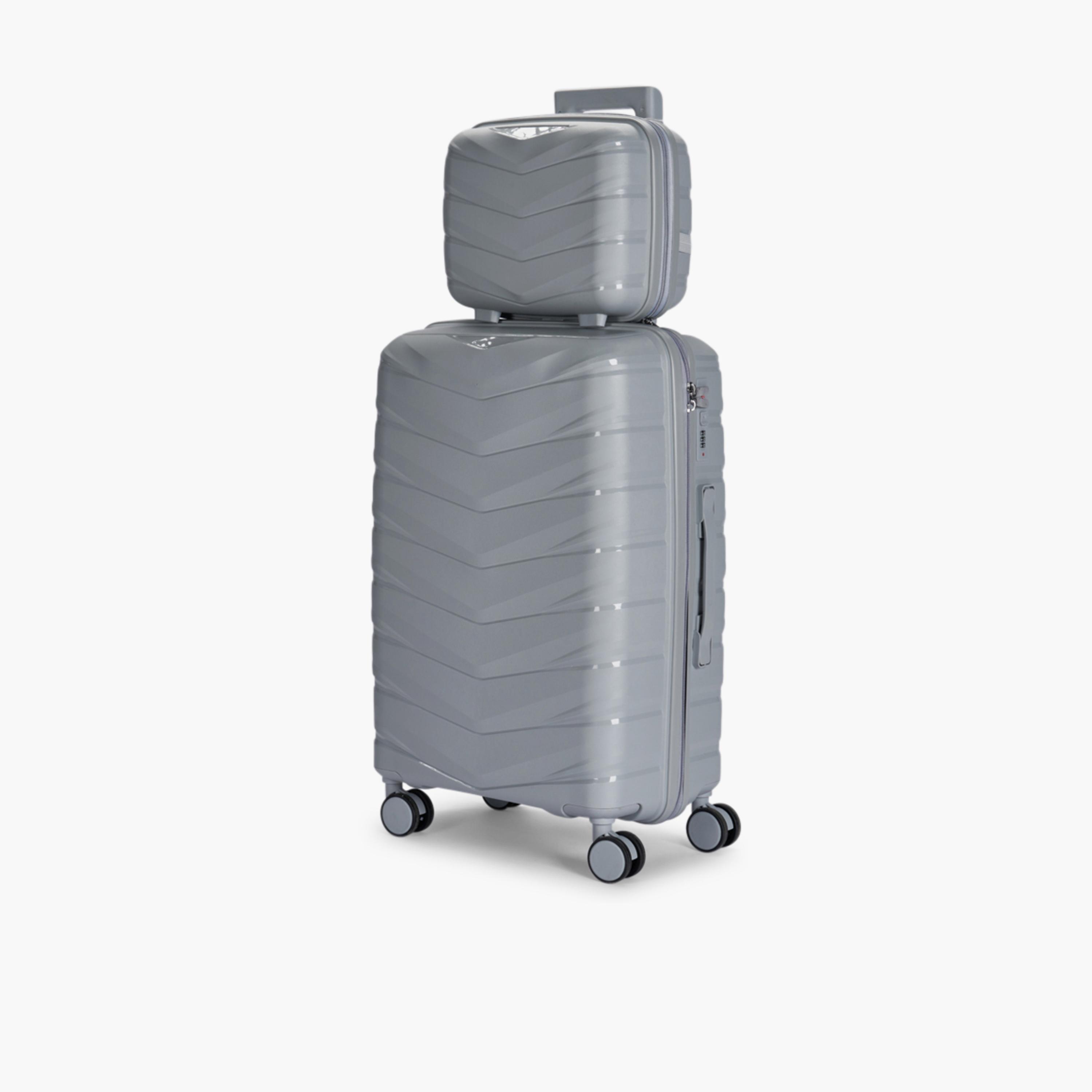 LIMRA Set of 4 Polypropylene Hard Sided 4-Wheeler Spinner Luggage with Combination Lock-travel-luggagesandbags-luggage-image-4