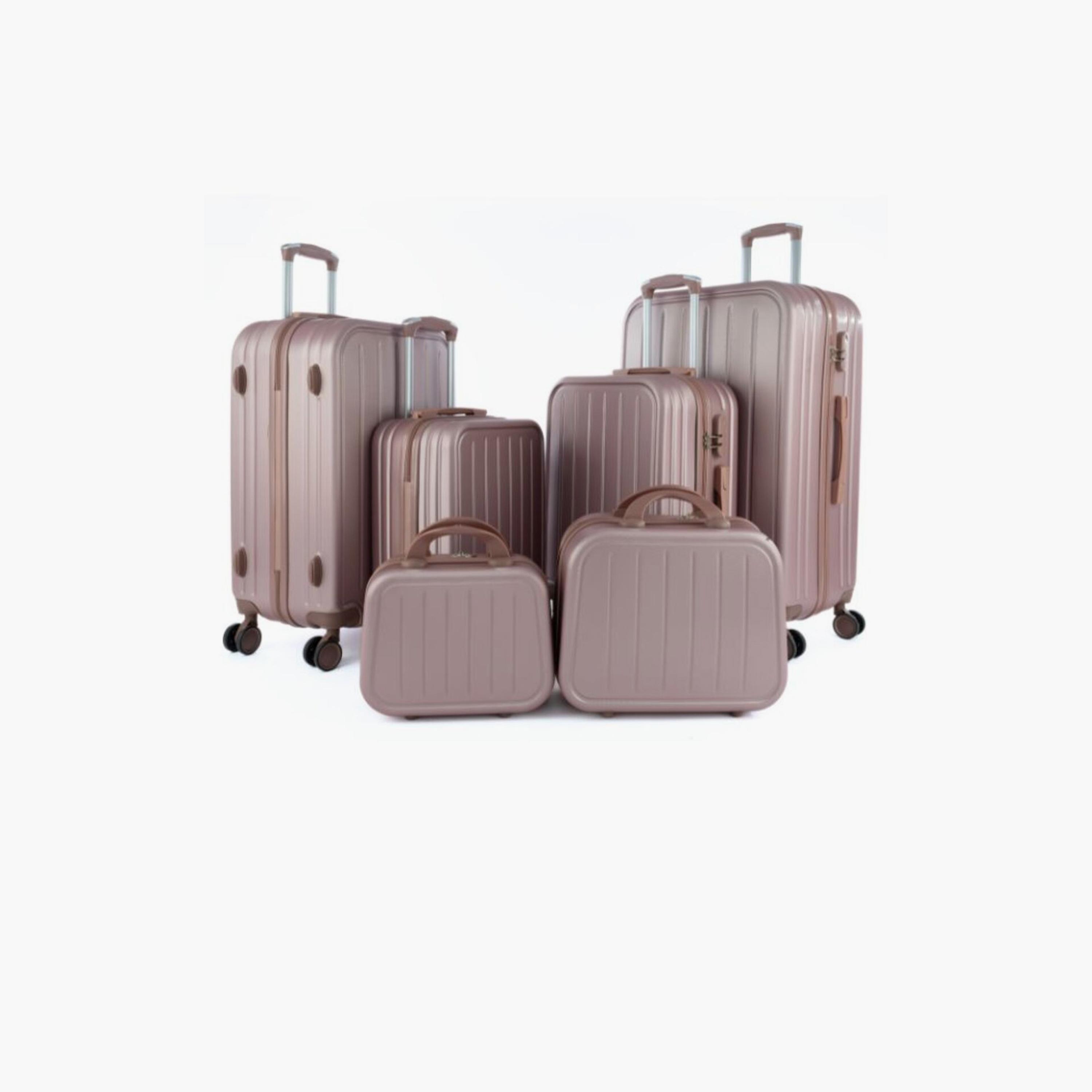 ليمرا- طقم شنط سفر 6 قطع هيكل صلب من مادة ABS بأربع عجلات دوارة قفل برقم سري-travel-luggagesandbags-luggage-image-1