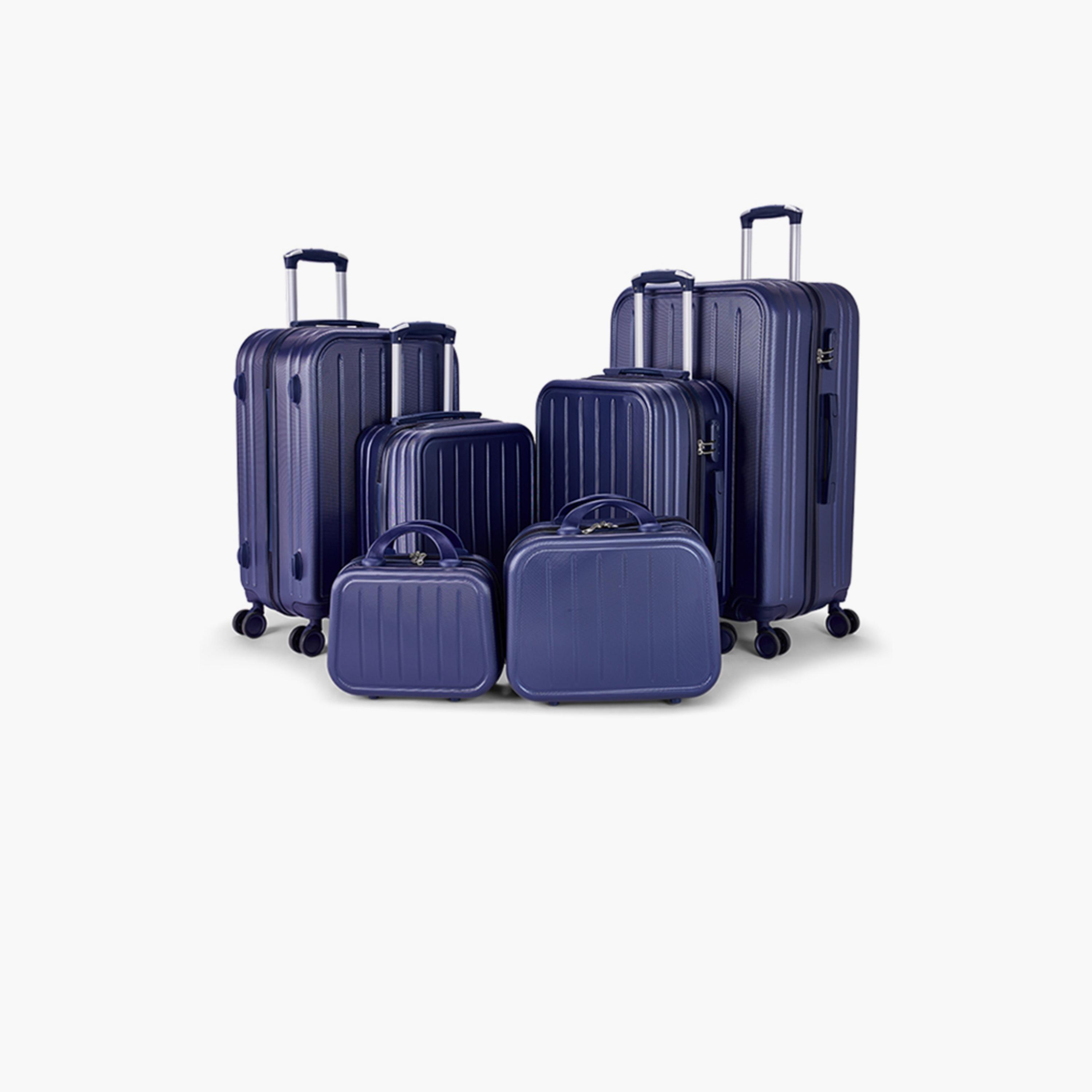 LIMRA Set of 6 ABS Hard Sided 4-Wheeler Spinner Luggage with Combination Lock-travel-luggagesandbags-luggage-image-1