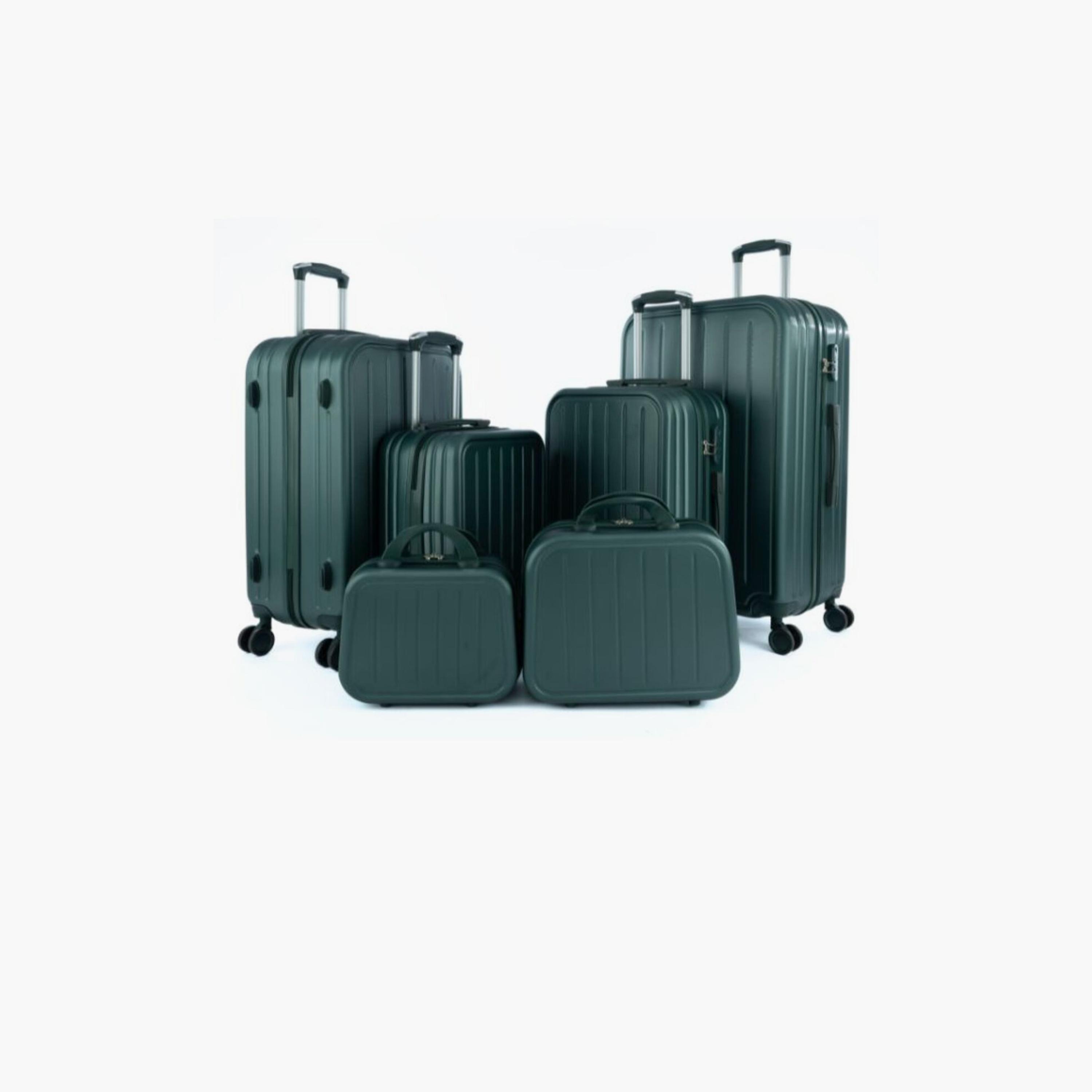 LIMRA Set of 6 ABS Hard Sided 4-Wheeler Spinner Luggage with Combination Lock-travel-luggagesandbags-luggage-image-1