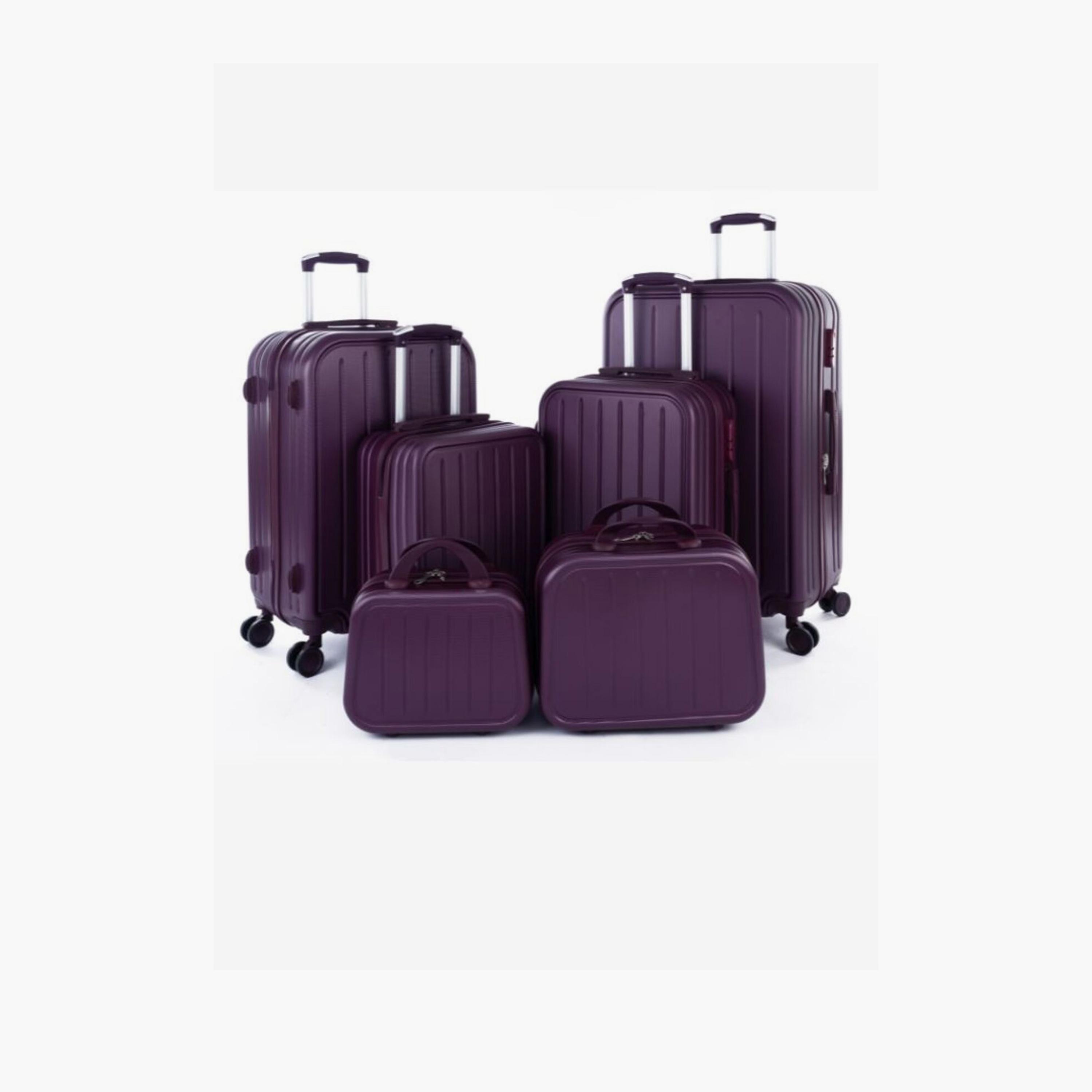 LIMRA Set of 6 ABS Hard Sided 4-Wheeler Spinner Luggage with Combination Lock-travel-luggagesandbags-luggage-image-1